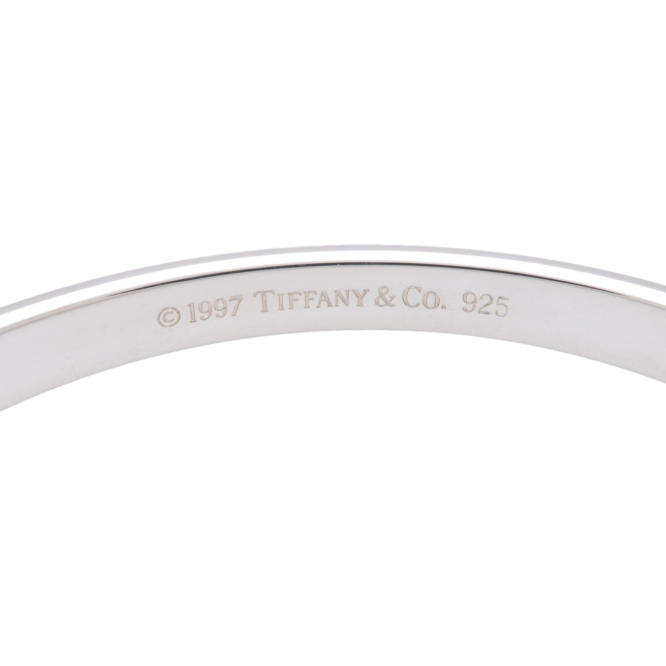 Tiffany & Co 1837 Narrow Bangle Bracelet SV925 Silver