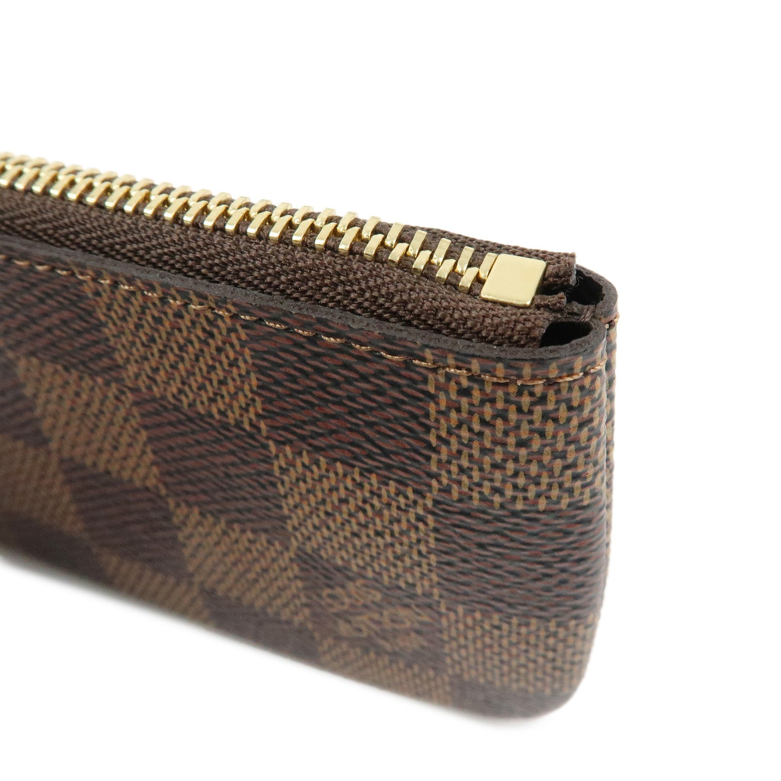 Louis Vuitton Damier Canvas Pochette Cles Damier Ebene N62658
