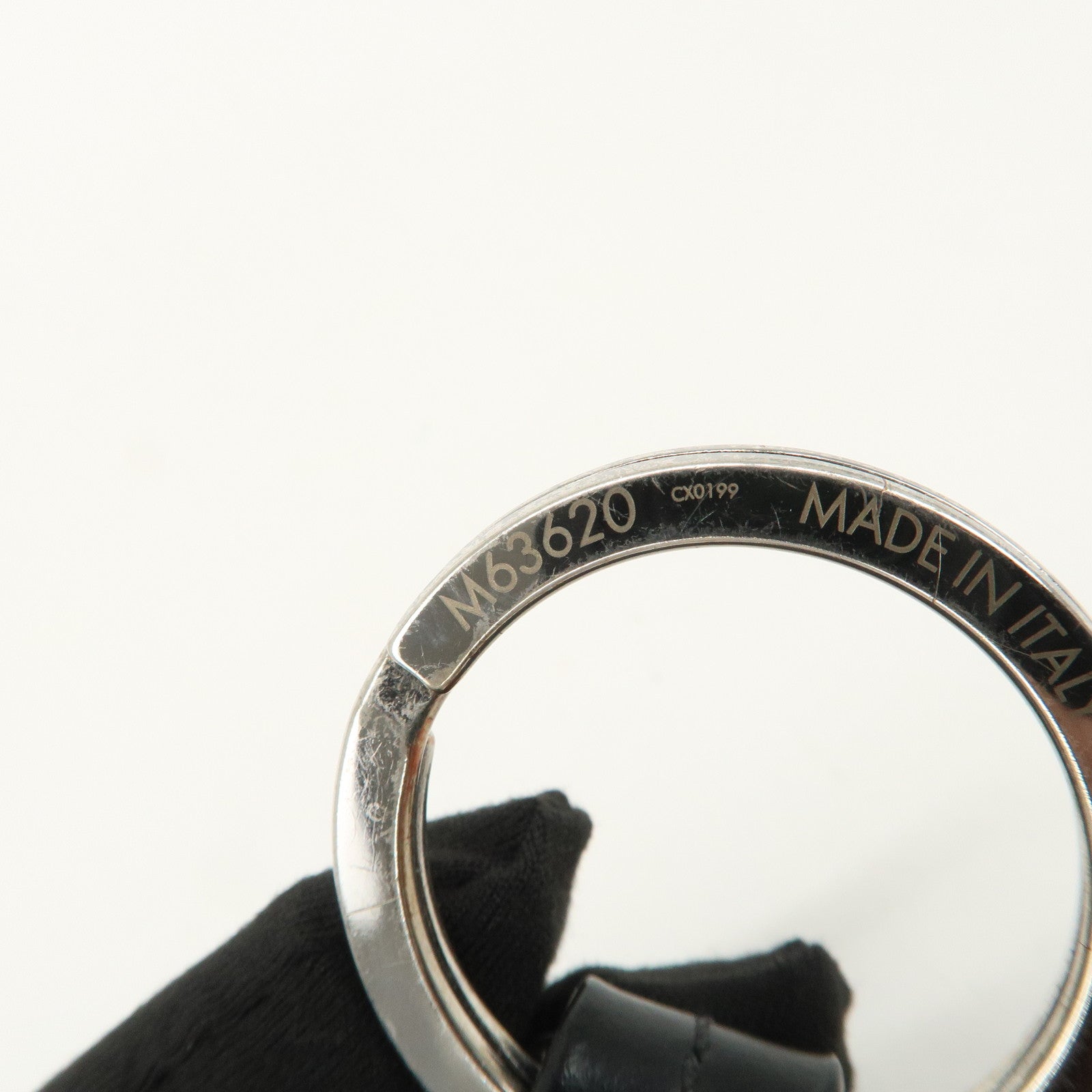 Louis Vuitton Eclips Monogram Porte Cles Key Charm Black M63620