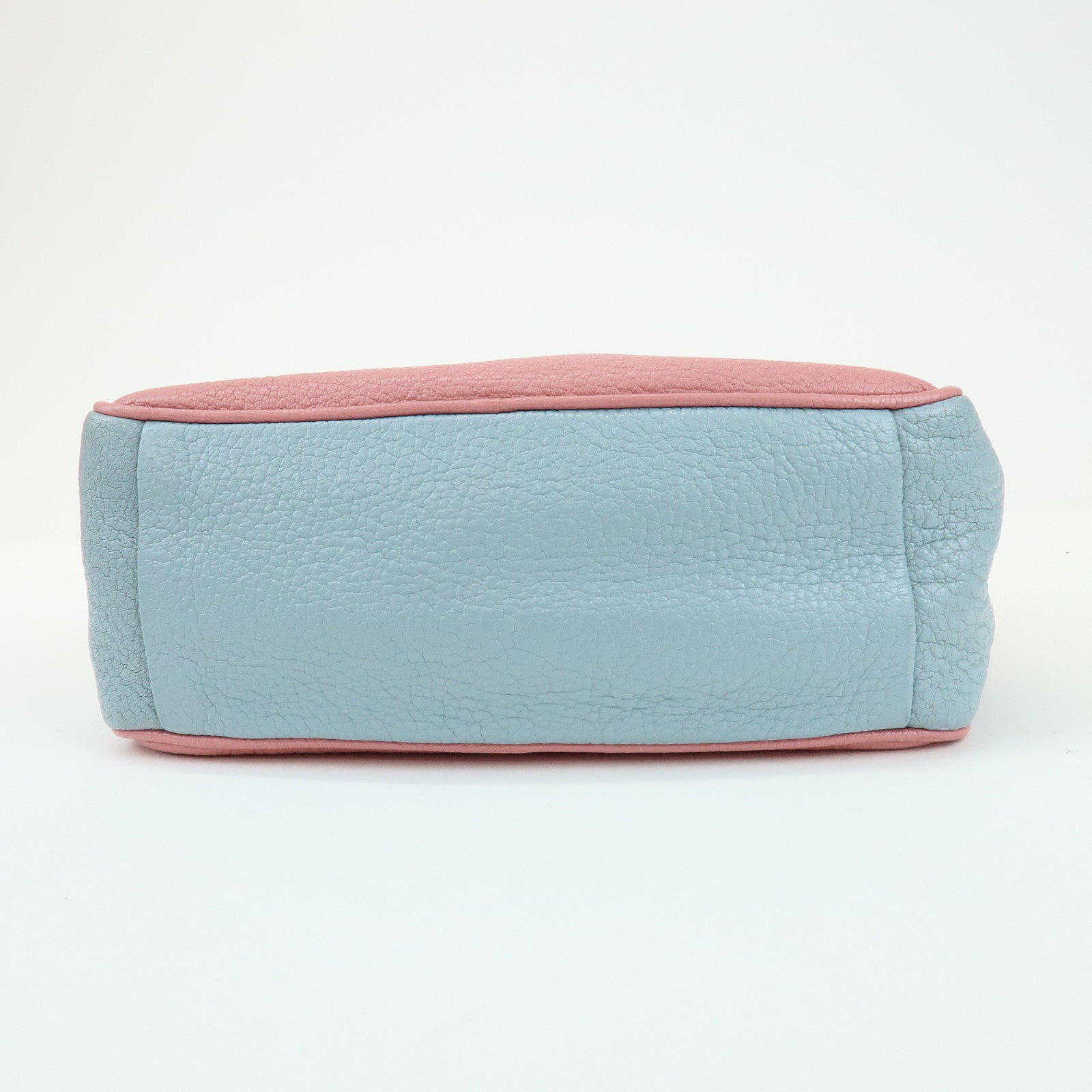 MIU MIU Camera Bag Chain Shoulder Bag Pink Light Blue
