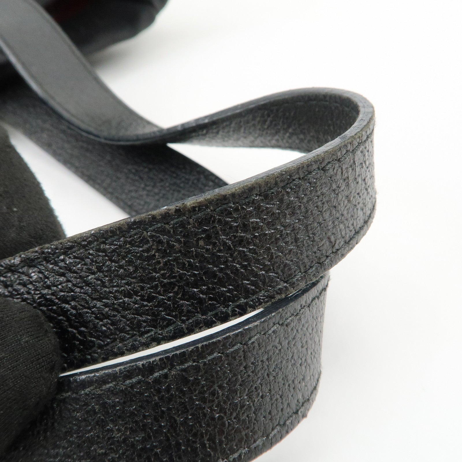 BVLGARI Logomania Canvas Leather Tote Bag Shoulder Bag Black