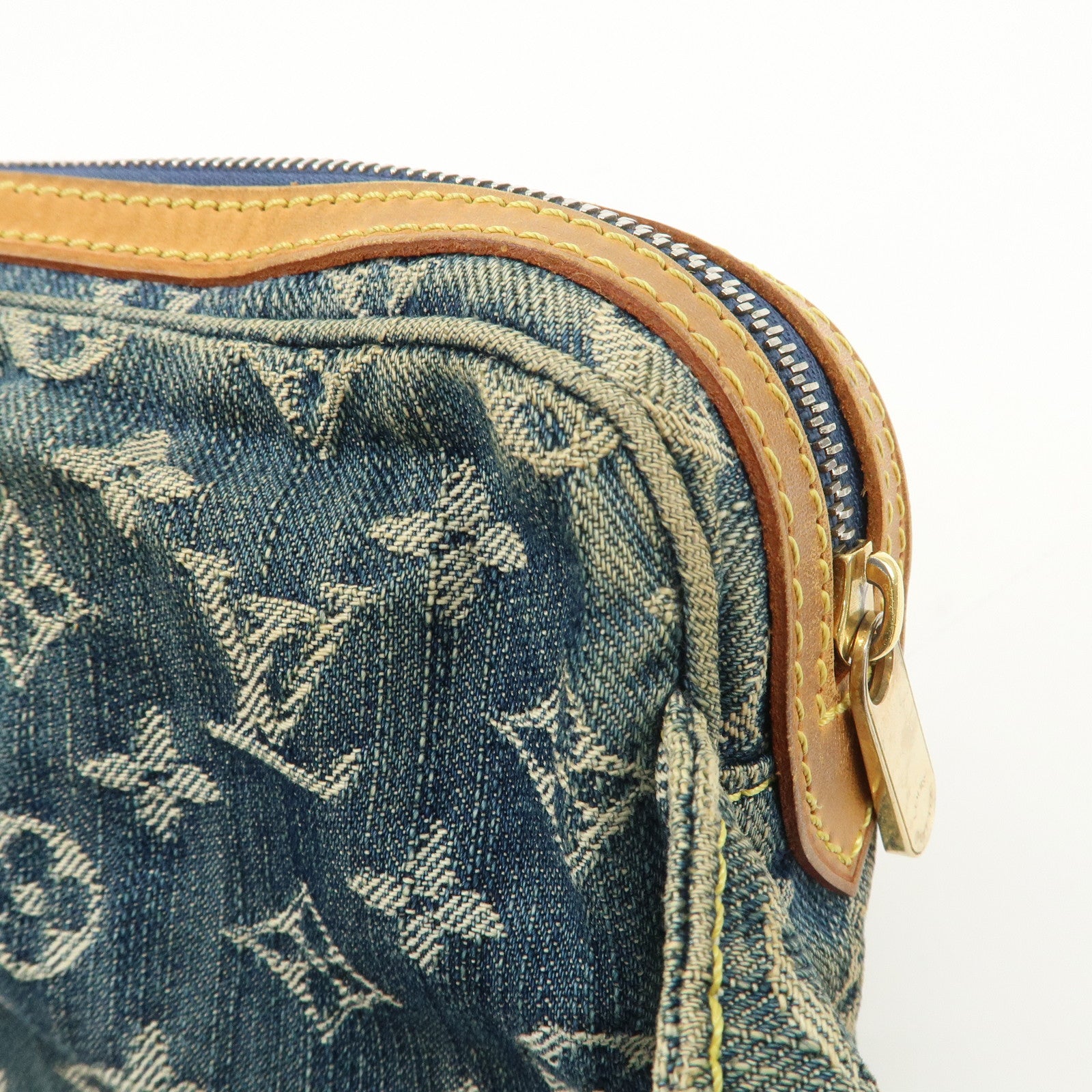 Louis Vuitton Monogram Denim Bum Bag Waist Bag Blue M95347