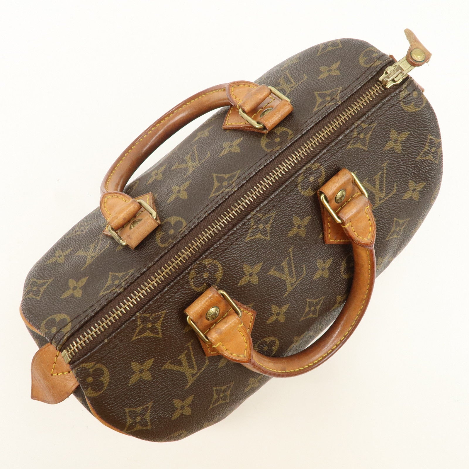 Louis Vuitton Monogram Speedy 25 Boston Bag Hand Bag Brown M41528