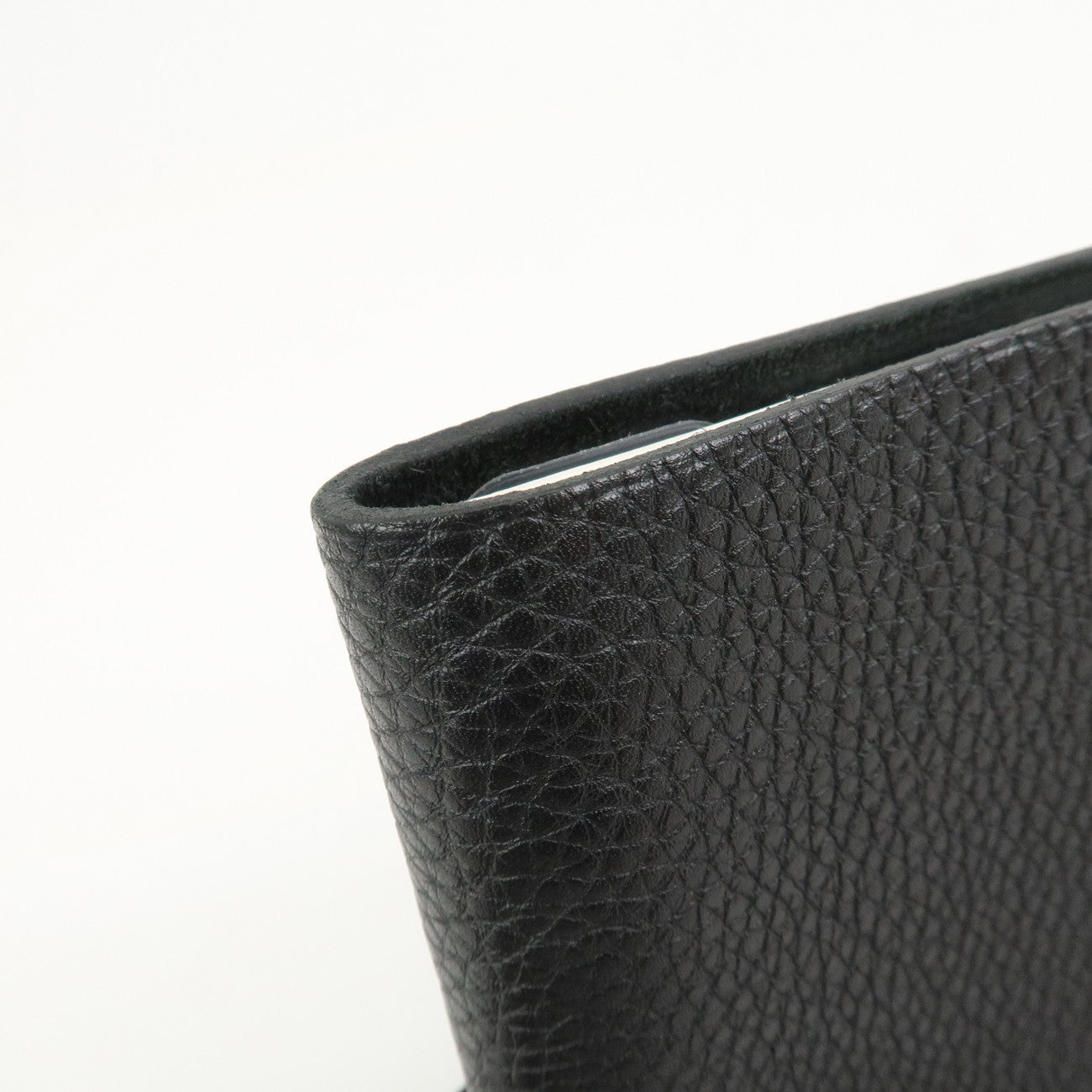 HERMES Togo Leather Ulysse PM Planner Cover □F Stamped Black