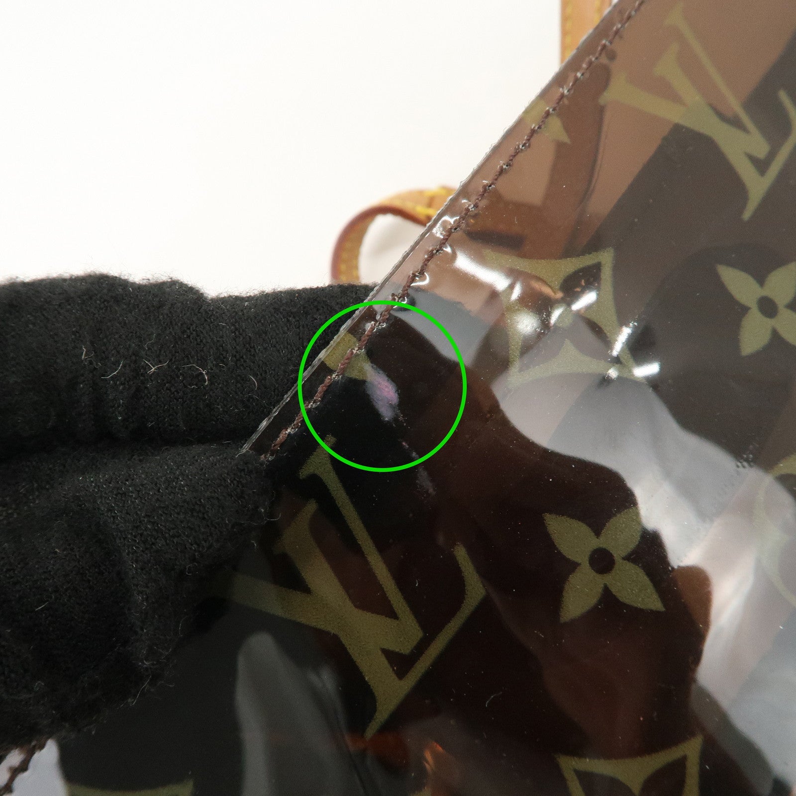 Louis Vuitton Monogram Cabas Cruise Vinyl Tote Bag Brown M50500 Used