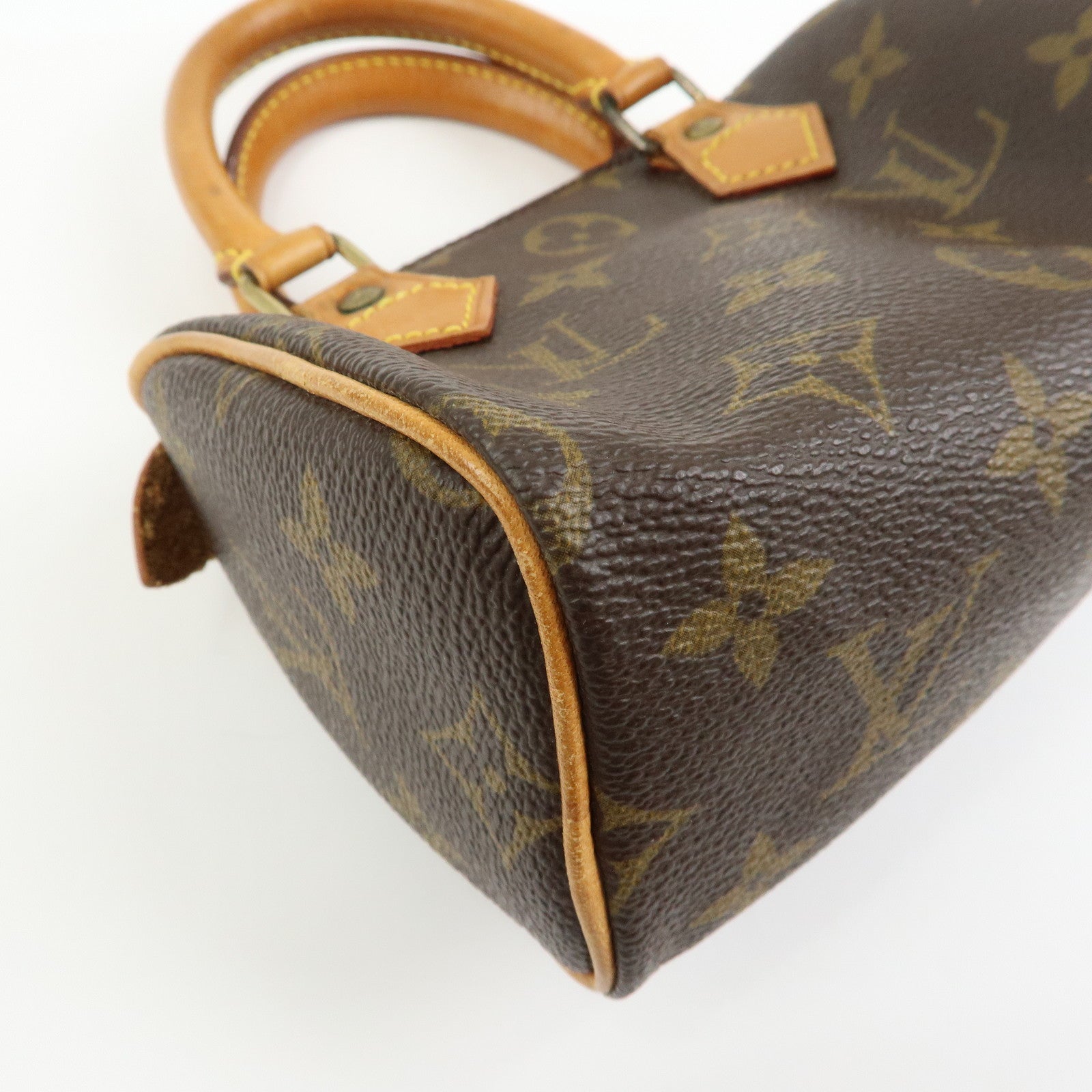 Louis Vuitton Monogram Canvas Mini Speedy Hand Bag Brown M41534
