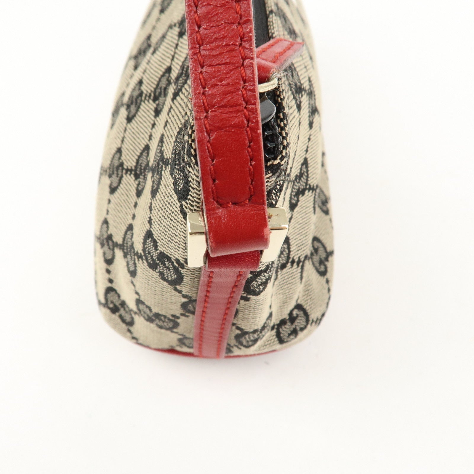 GUCCI Boat Bag GG Monogram Canvas Pouch Hand Bag 039.1103