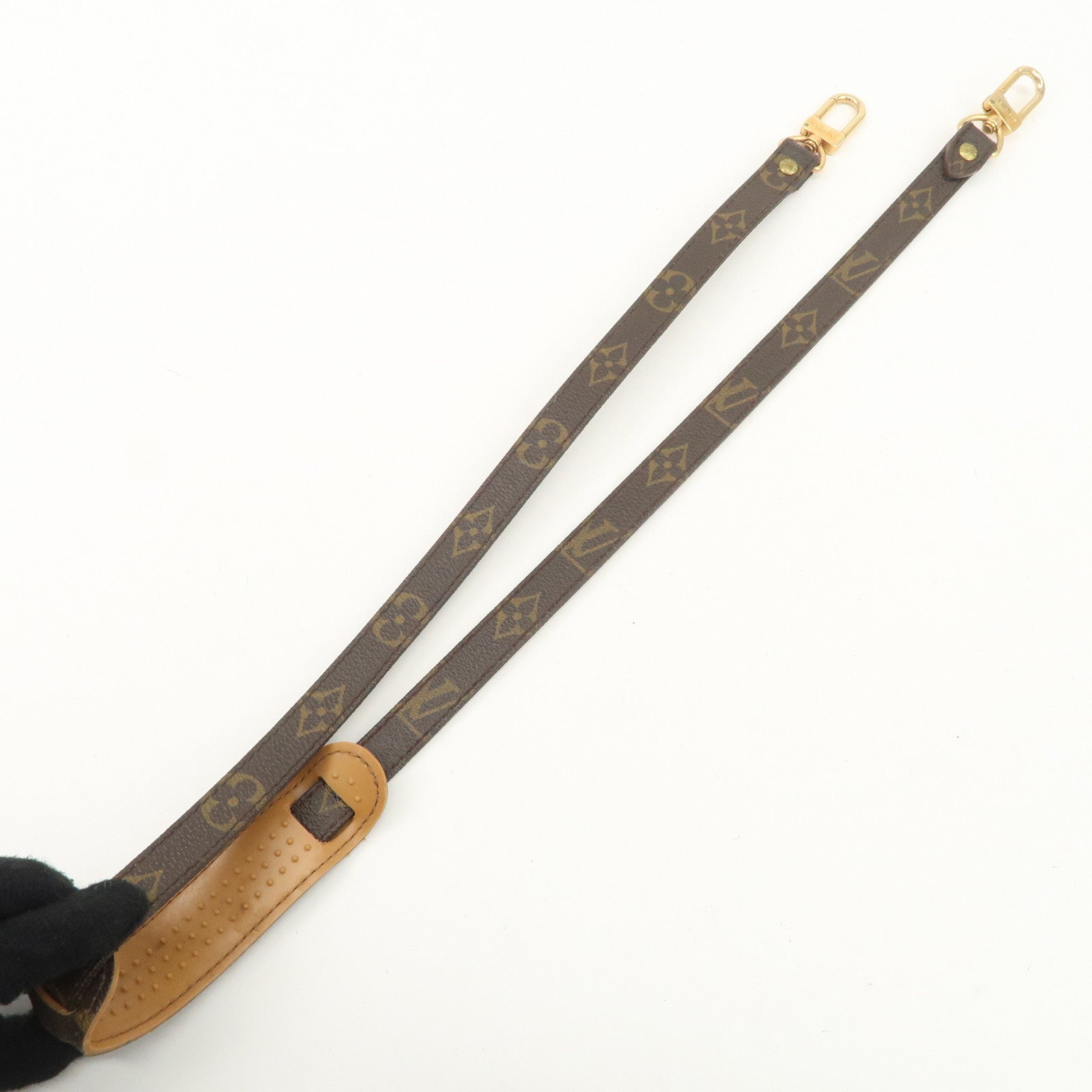 Louis Vuitton Monogram Canvas Shoulder Strap120cm Brown J75010 Used