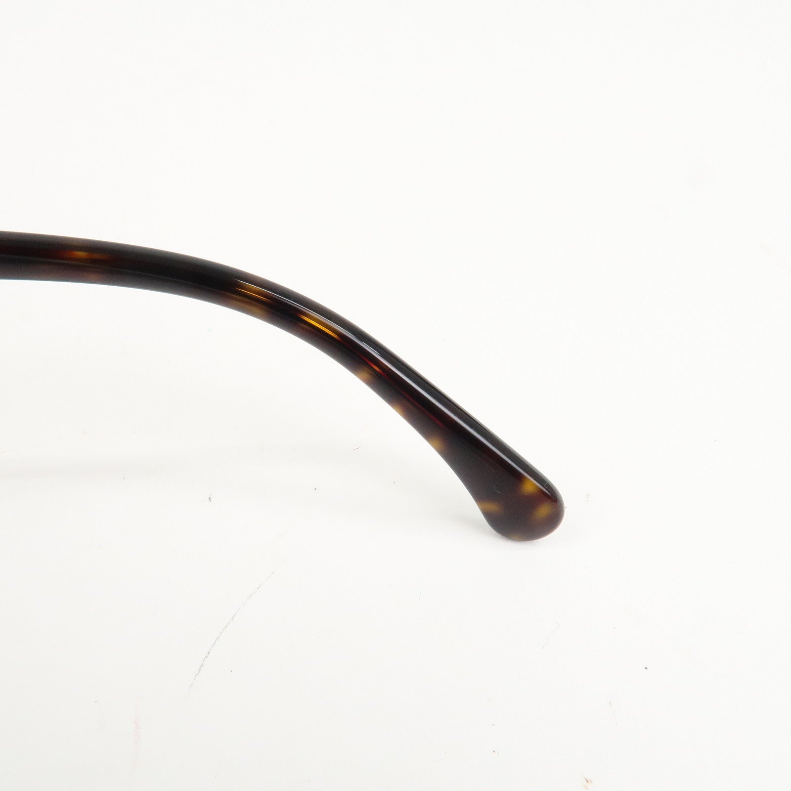 CHANEL Plastic Coco Mark Sunglasses 55□16 Brown Gold Hardware 3457A Used