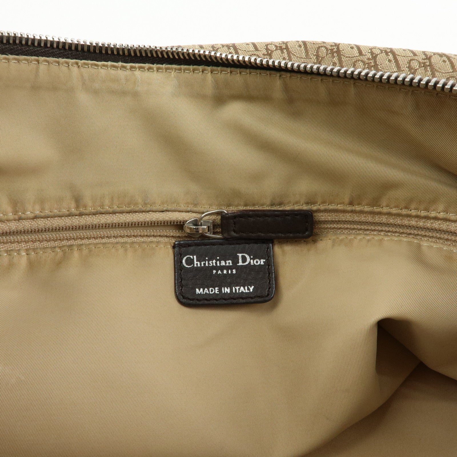 Christian Dior Street Chic Trotter Canvas Leather Shoulder Bag