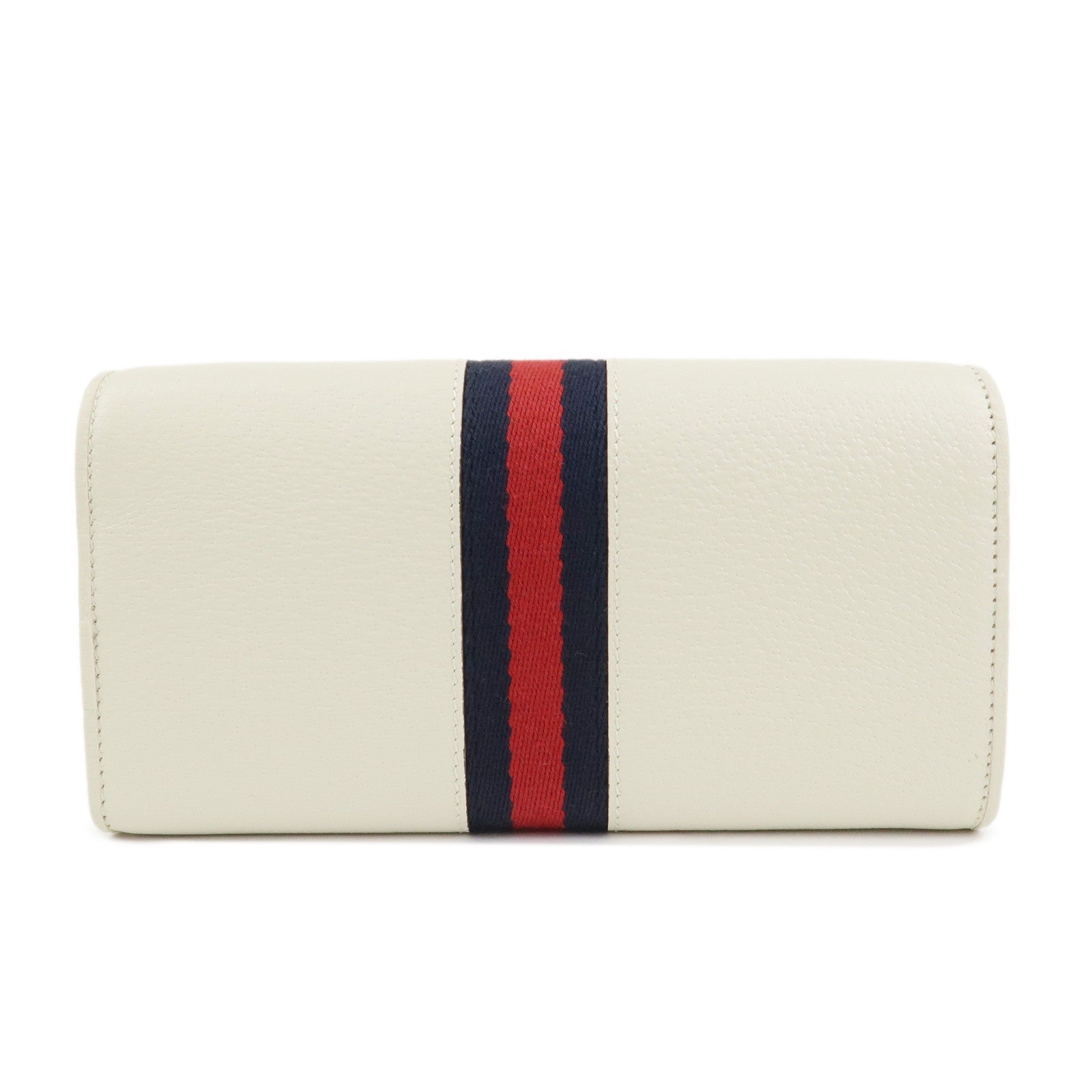 GUCCI GG Marmont Sherry Leather Chain Wallet WOC Ivory 546592
