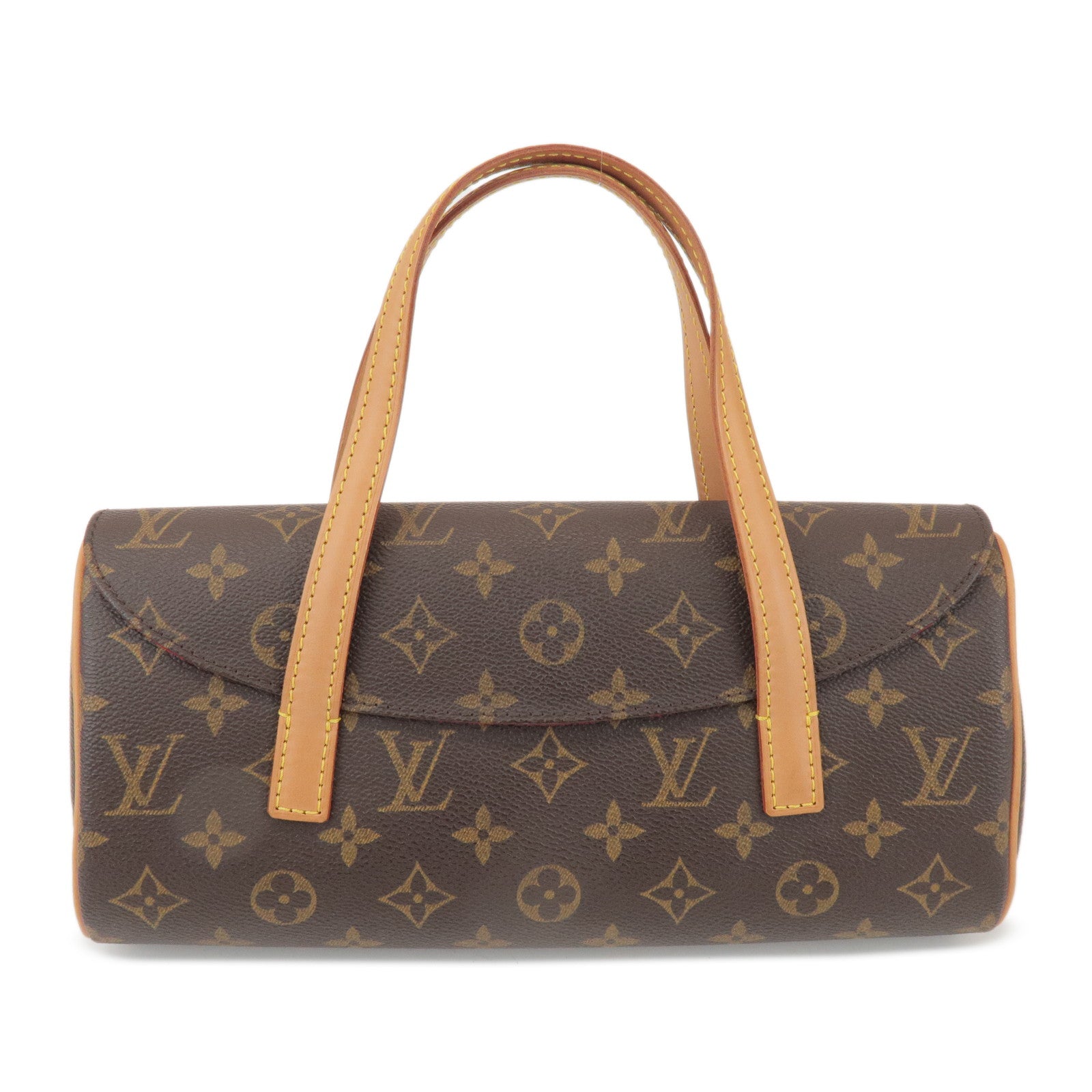 Louis Vuitton Monogram Sonatine Hand Bag Brown M51902