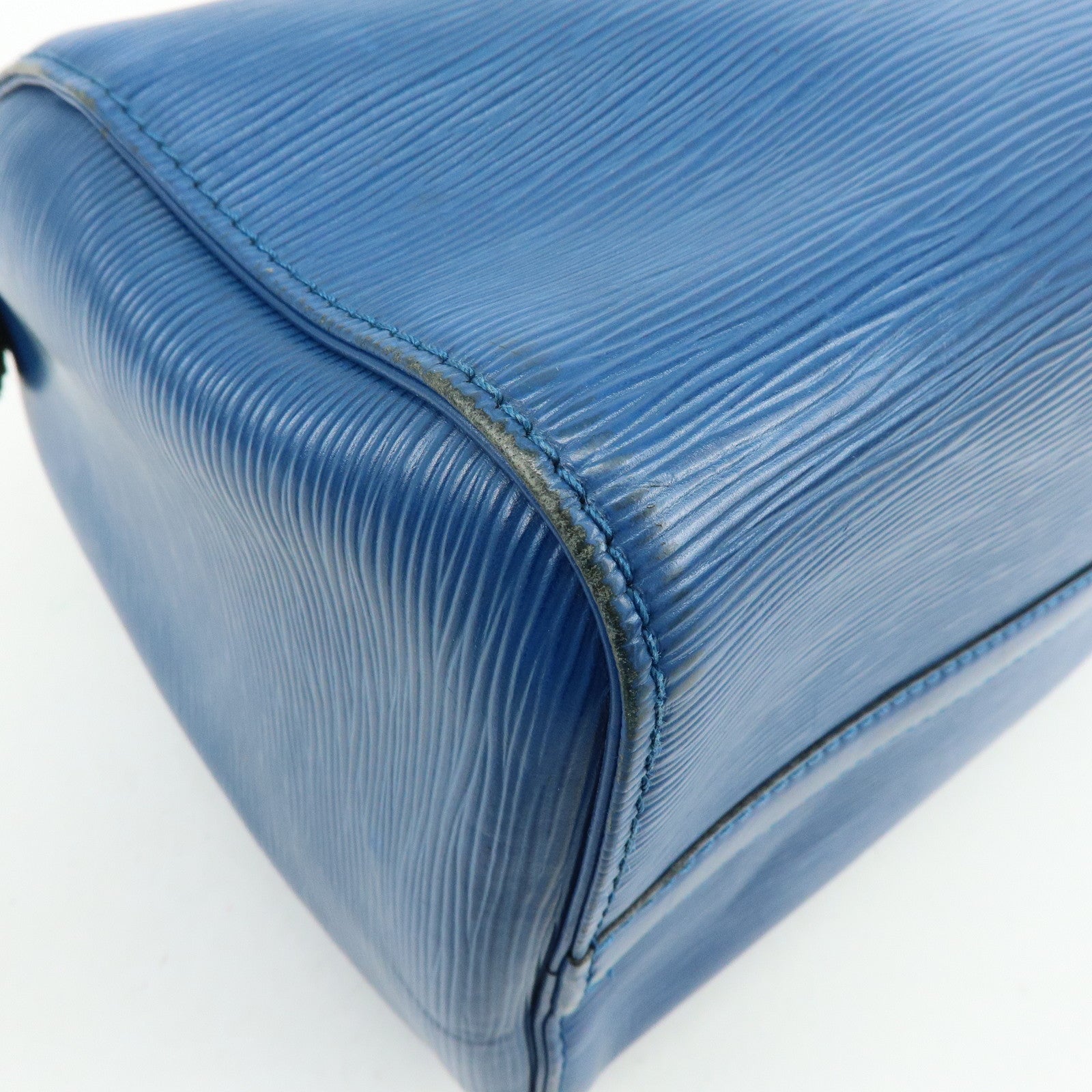 Louis Vuitton Epi Speedy 30 Hand Bag Boston Bag Blue M43005