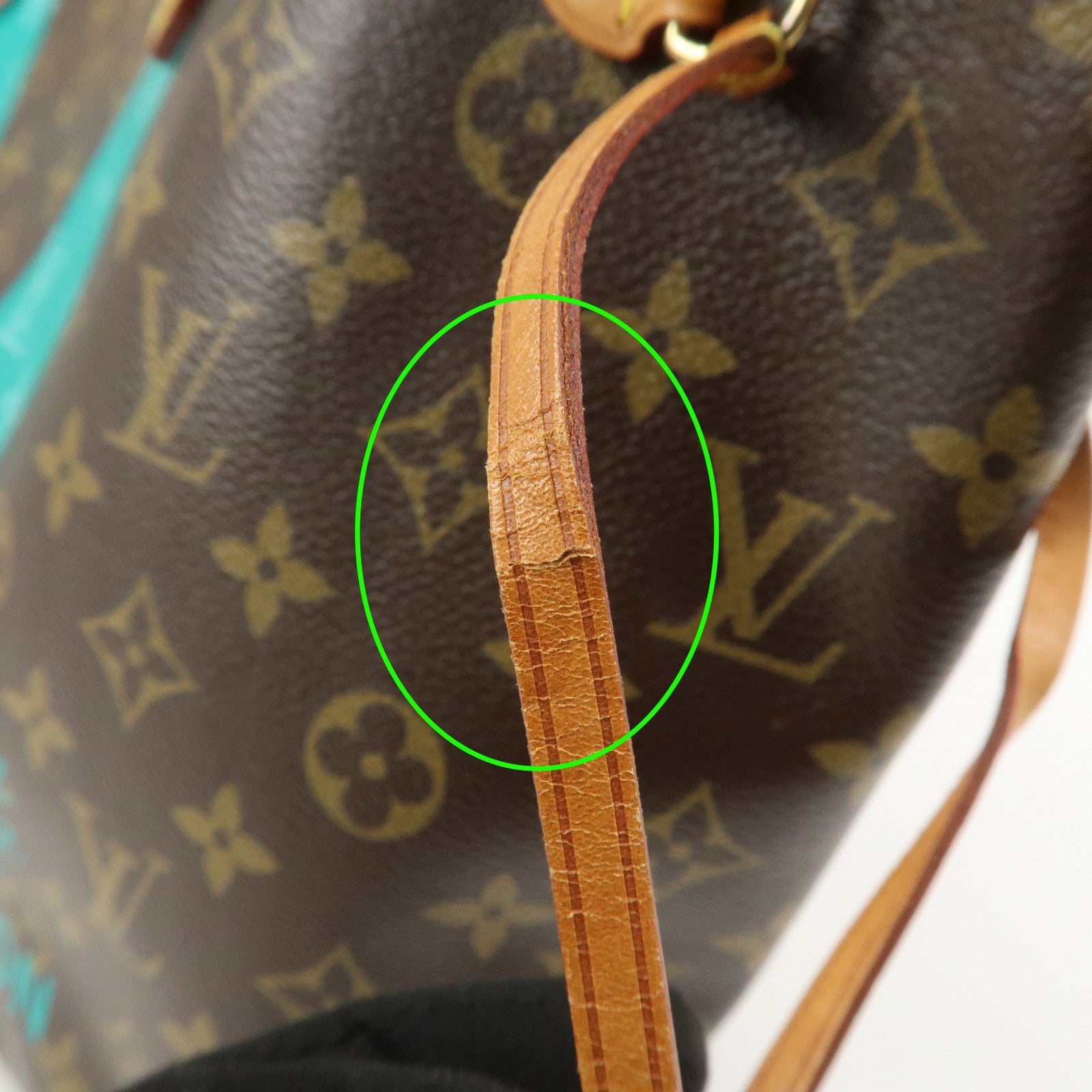 Louis Vuitton Monogram V Neverfull MM Tote Bag Turquoise M41601