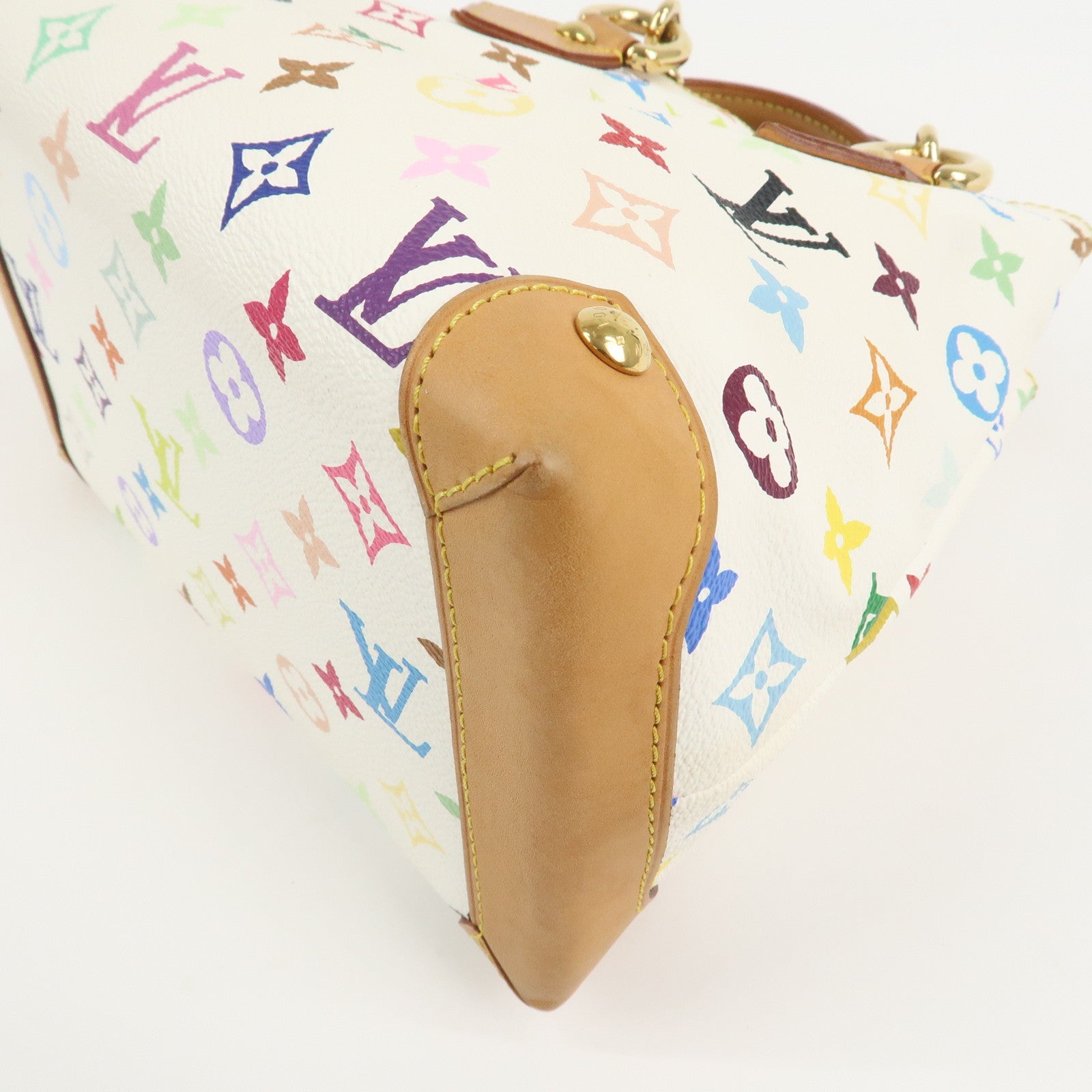 Louis Vuitton Monogram Multicolor Audra Hand Bag Blanc M40047