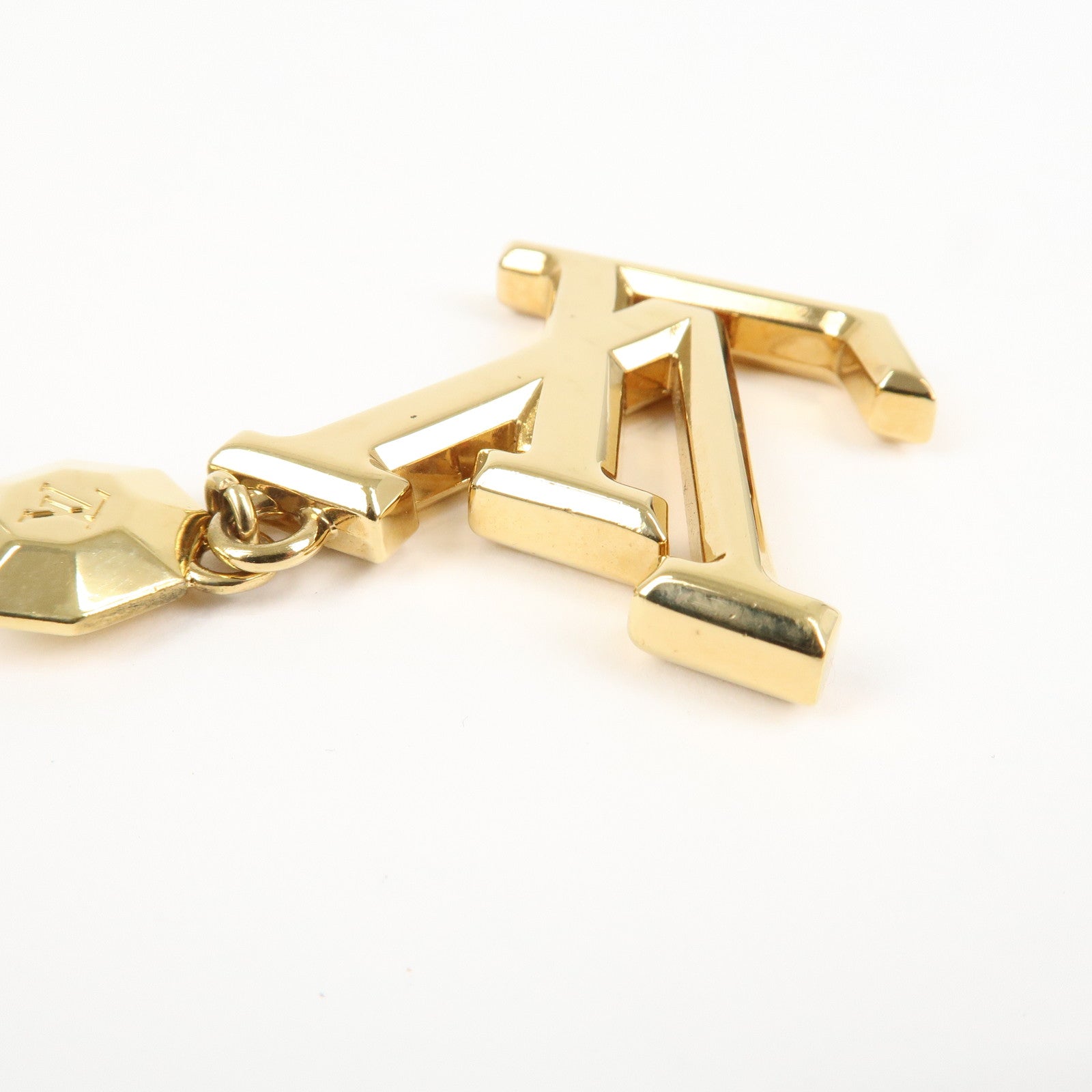 Louis Vuitton LV Facettes Porte Cles Key Chain Bag Charm M65216 Used