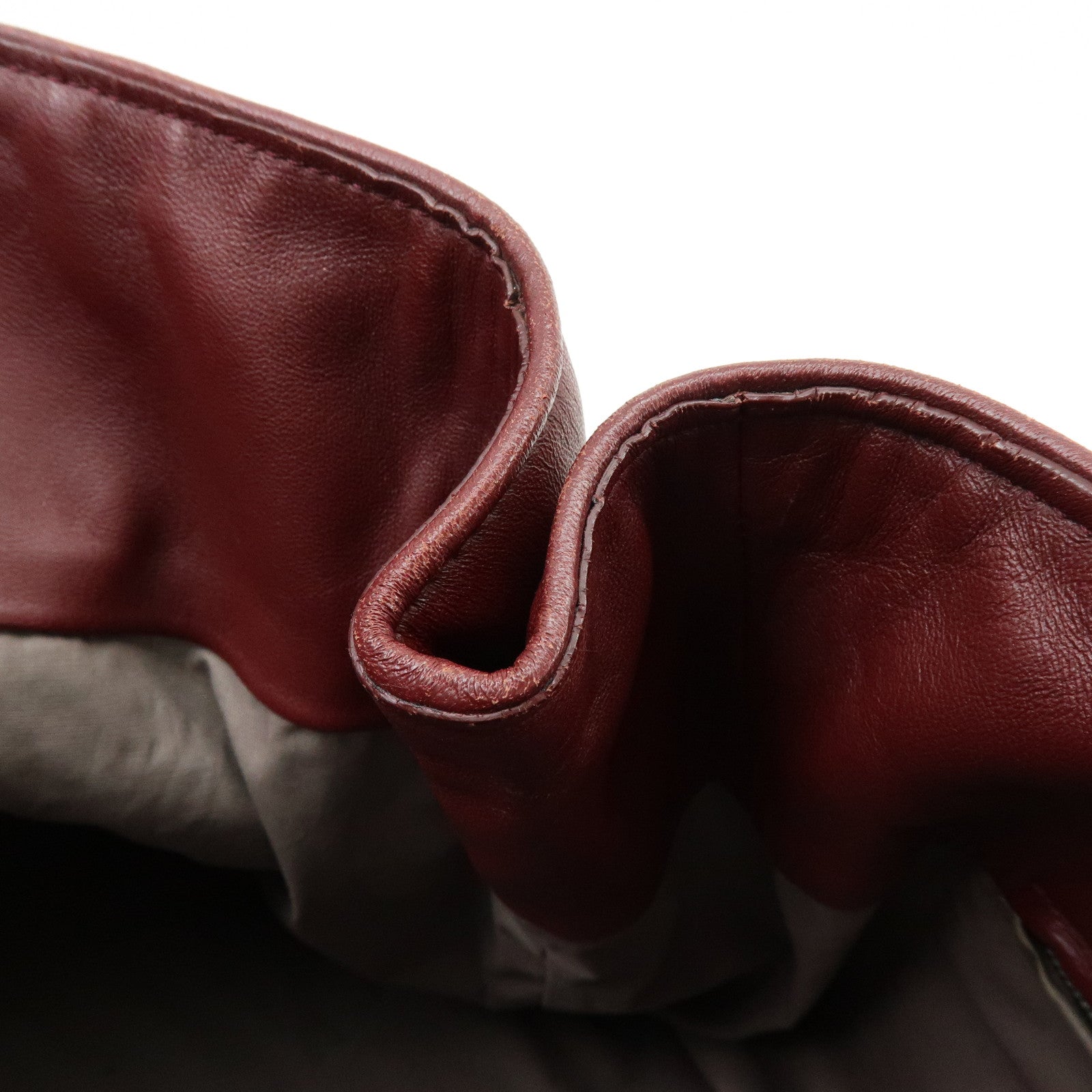 BOTTEGA VENETA Intrecciato Nappa Leather Tote Bag Bordeaux 161761