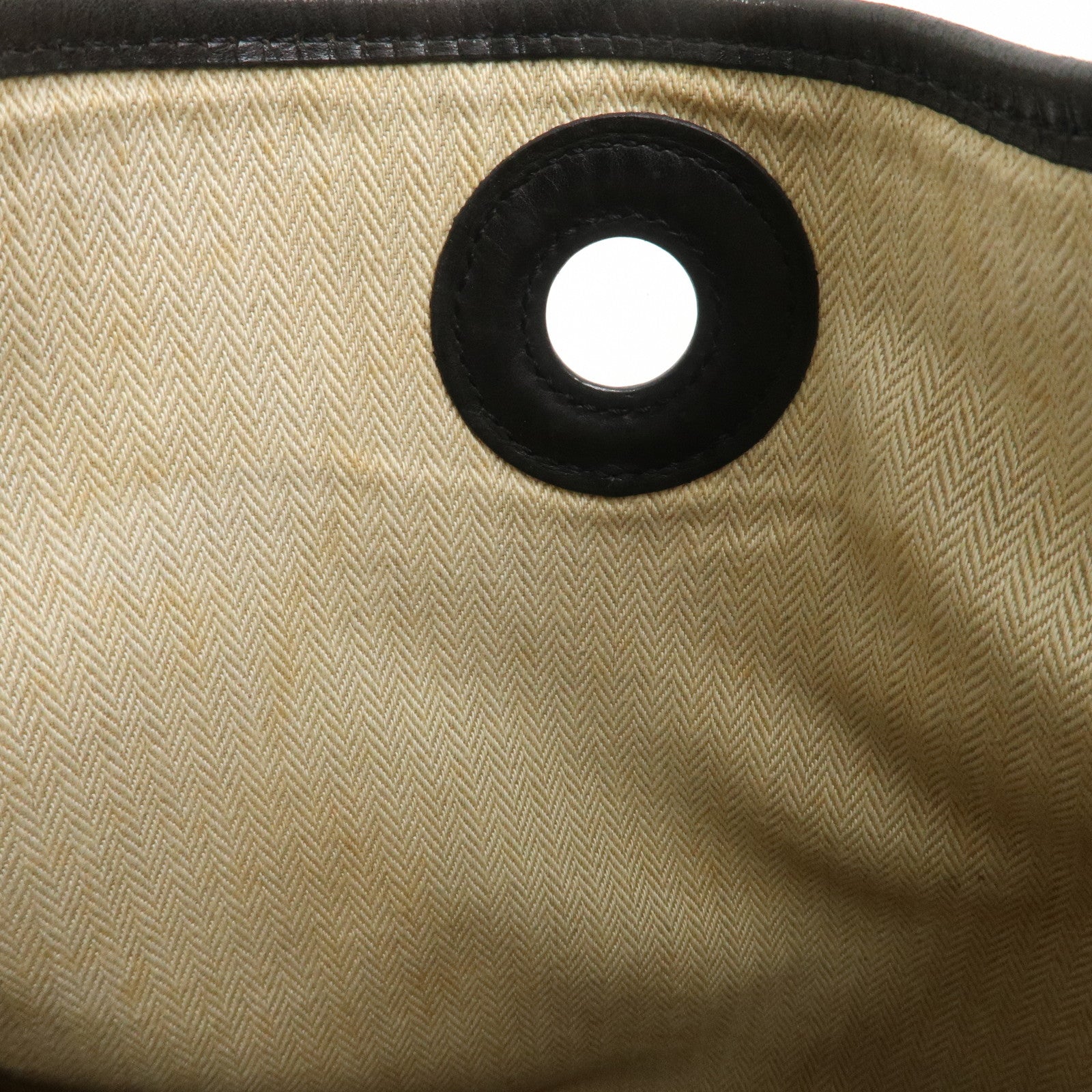 HERMES Vespa PM Crinolin Leather Shoulder Bag C Stamped Black