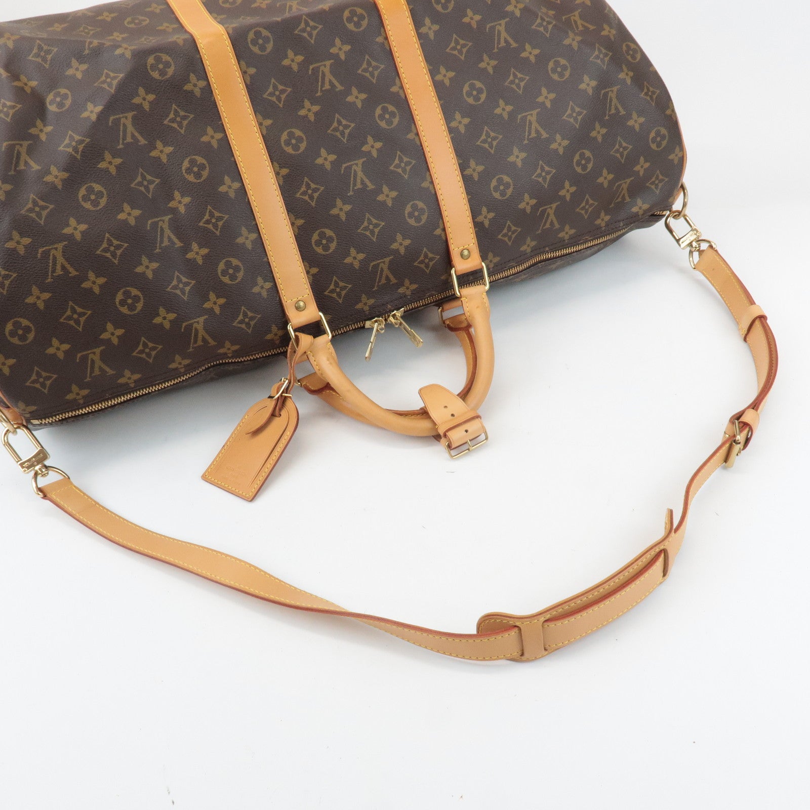 Louis Vuitton Monogram Keep All Bandouliere 60 Boston Bag M41412 Used