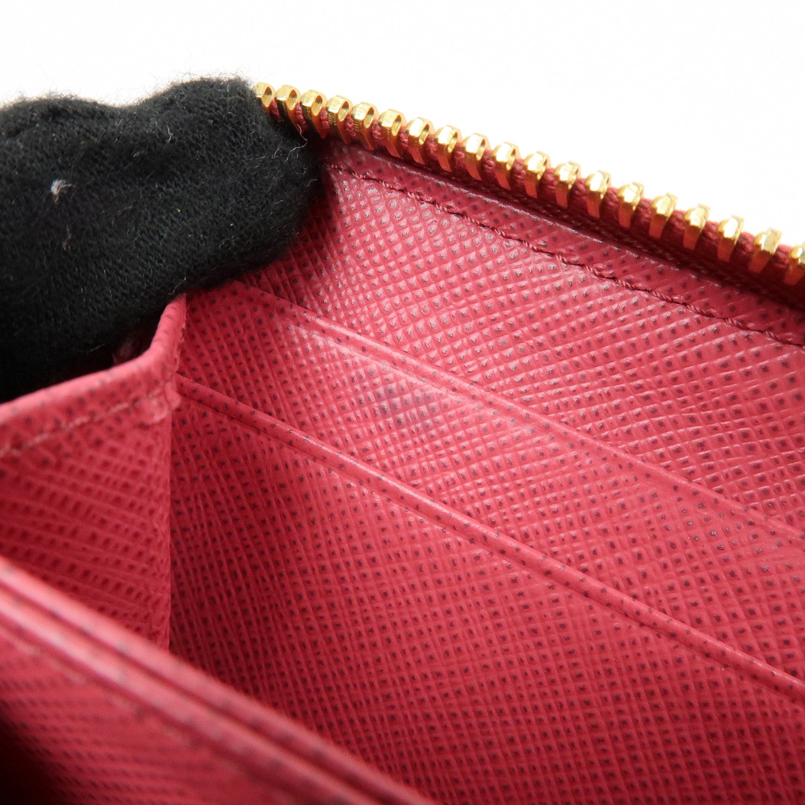 PRADA Saffiano Leather Zippy Coin Case Coin Purse Pink 1MM268