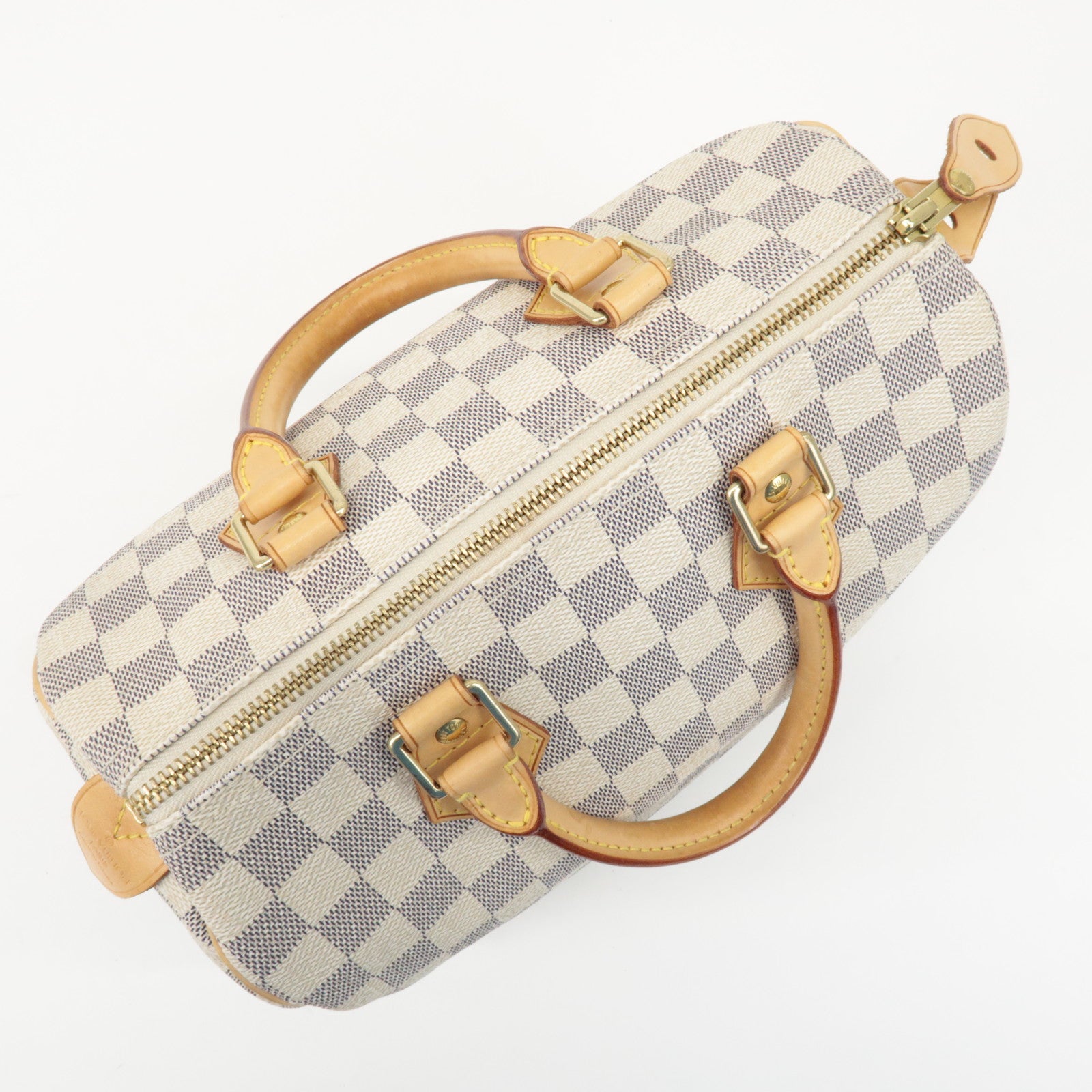 Louis Vuitton Damier Azur Speedy 25 Boston Bag Hand Bag N41534 Used