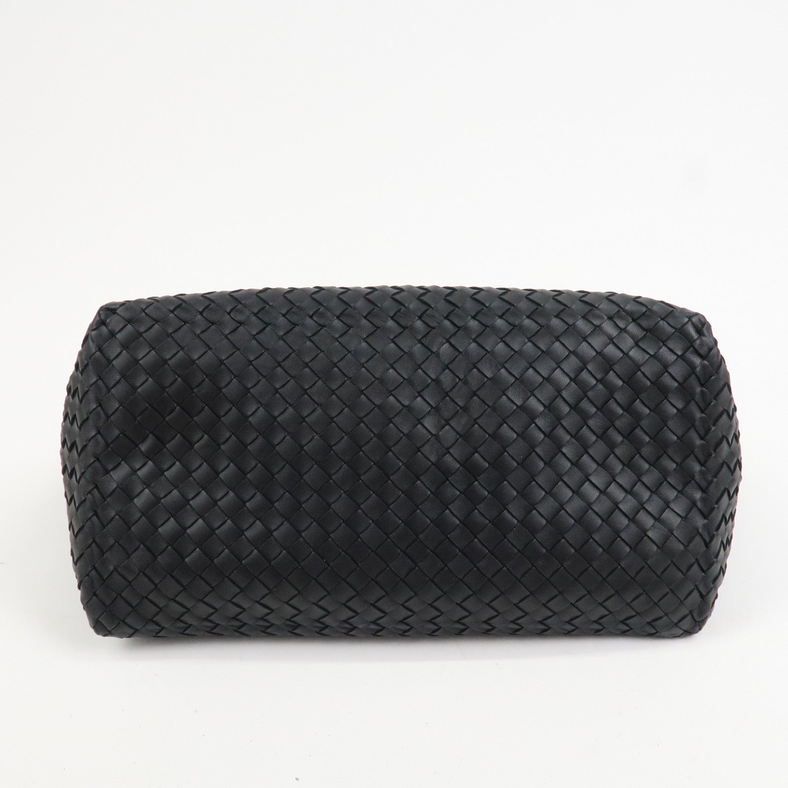 BOTTEGA VENETA Intrecciato Leather Medium Cesta Bag Tote Bag Black 337260