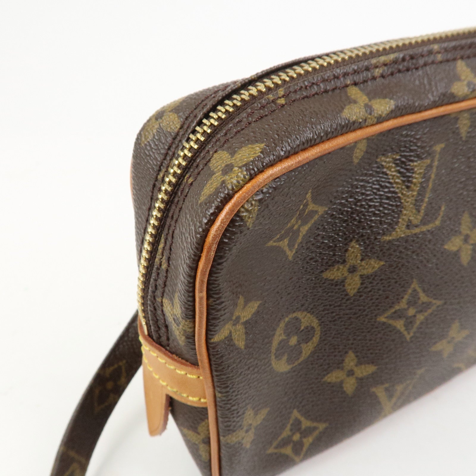 Louis Vuitton Monogram Pochette Marly Bandouliere Bag Brown M51828