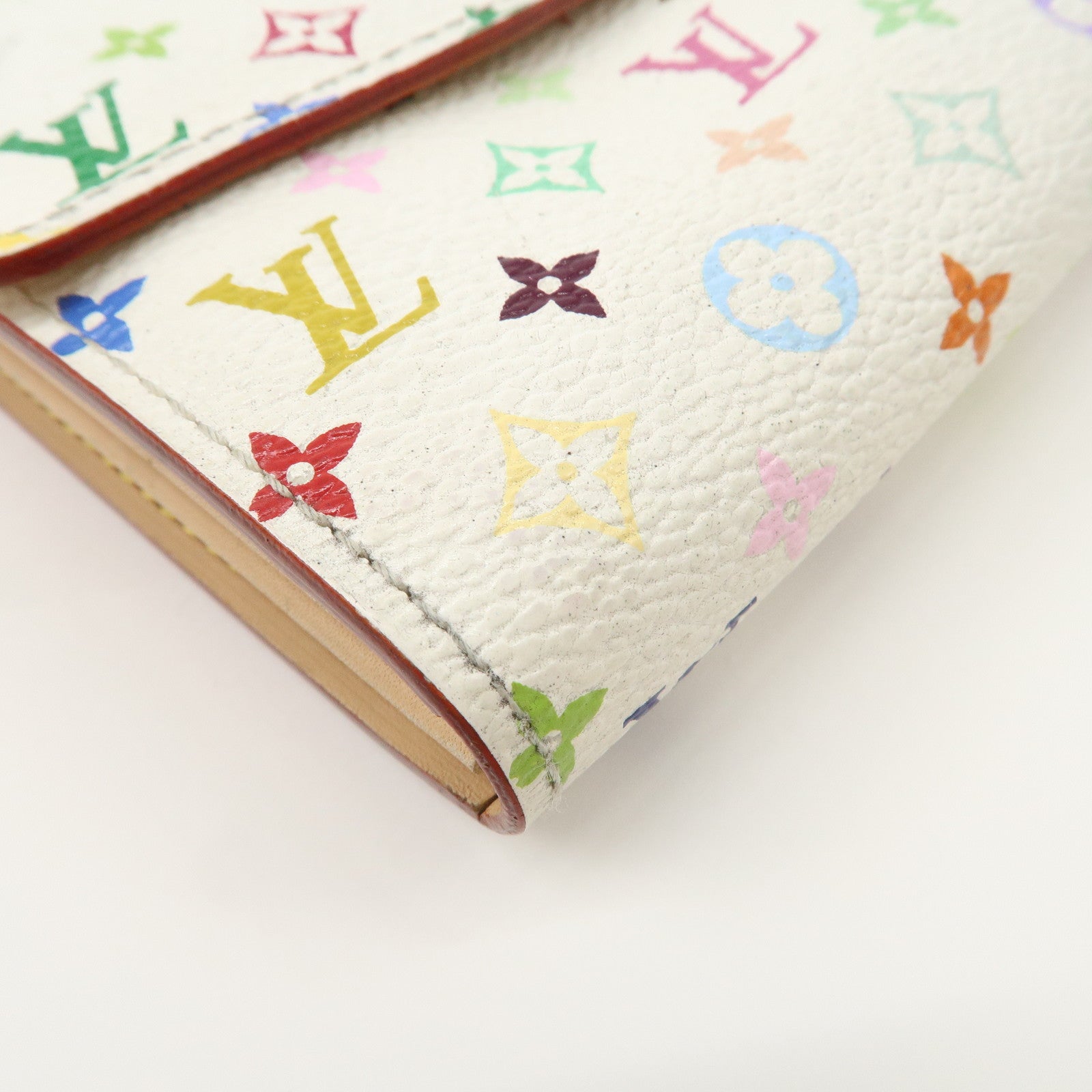 Louis Vuitton Monogram Multicolor Pochette Portte Monnaie Credi Long Wallet M60004 Used