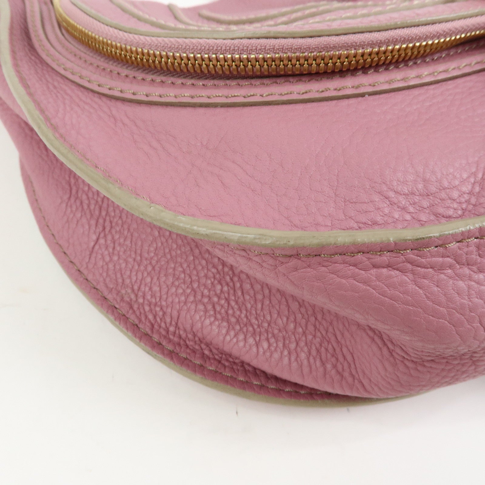 Chloe Marcie Leather Shoulder Bag Crossbody Bag Purple