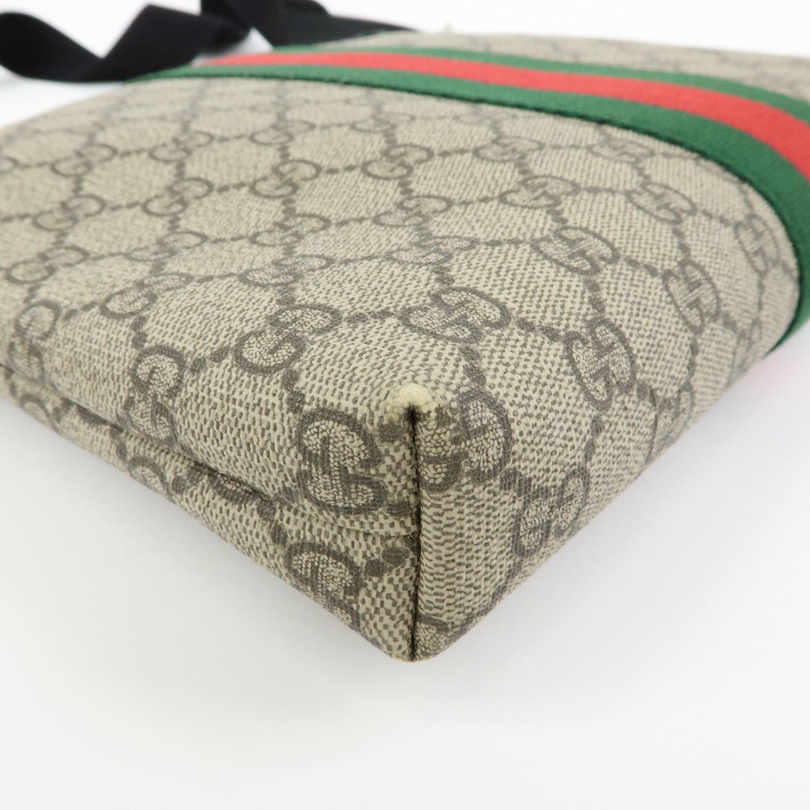 GUCCI Sherry GG Supreme Shoulder Bag Crossbody Bag Beige 387111