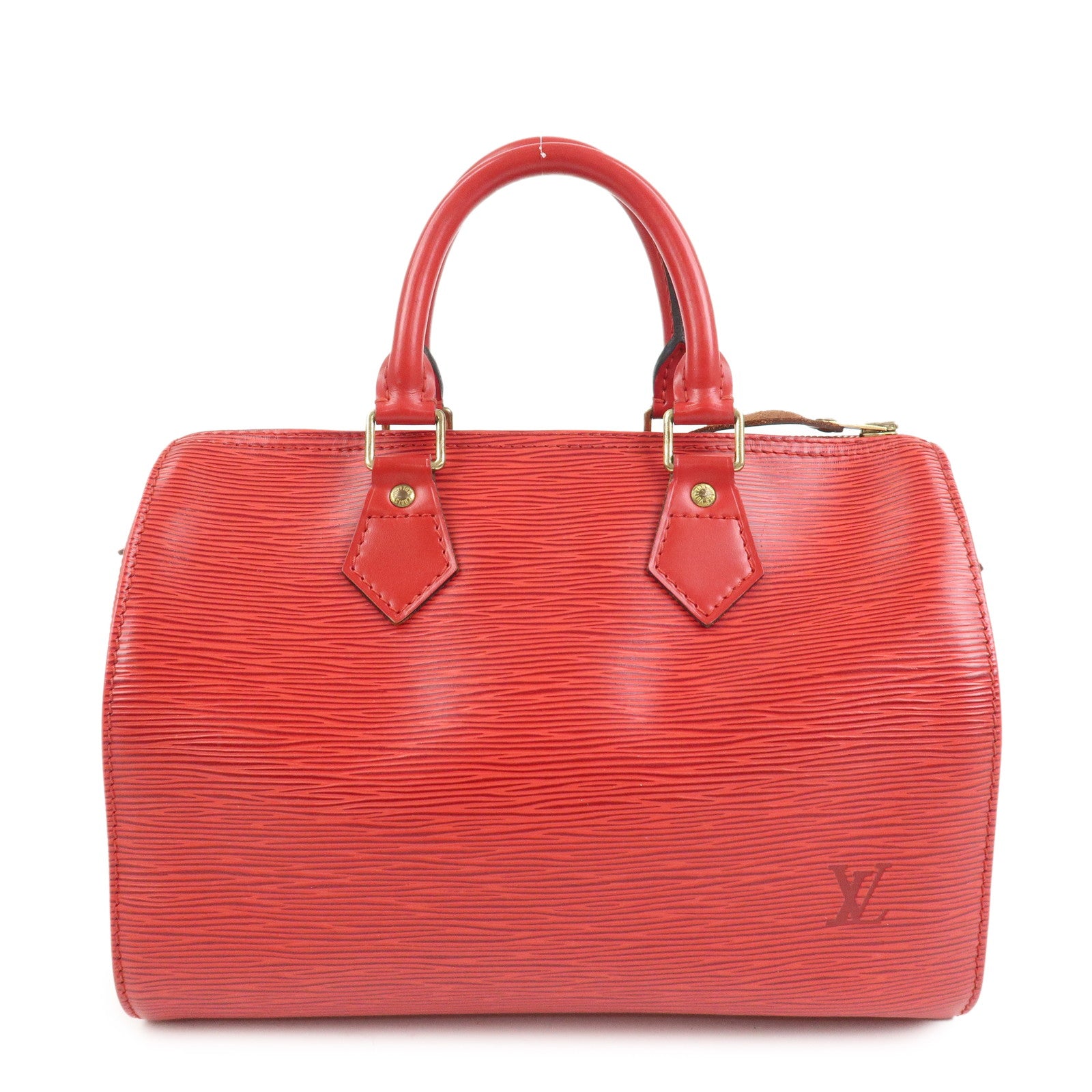 Louis Vuitton Epi Speedy 25 Hand Bag Castilian Red M43017