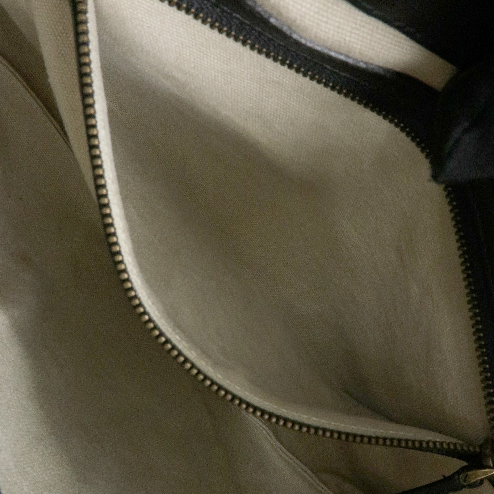 GUCCI Bamboo Leather Bamboo Hand Bag Black 109136