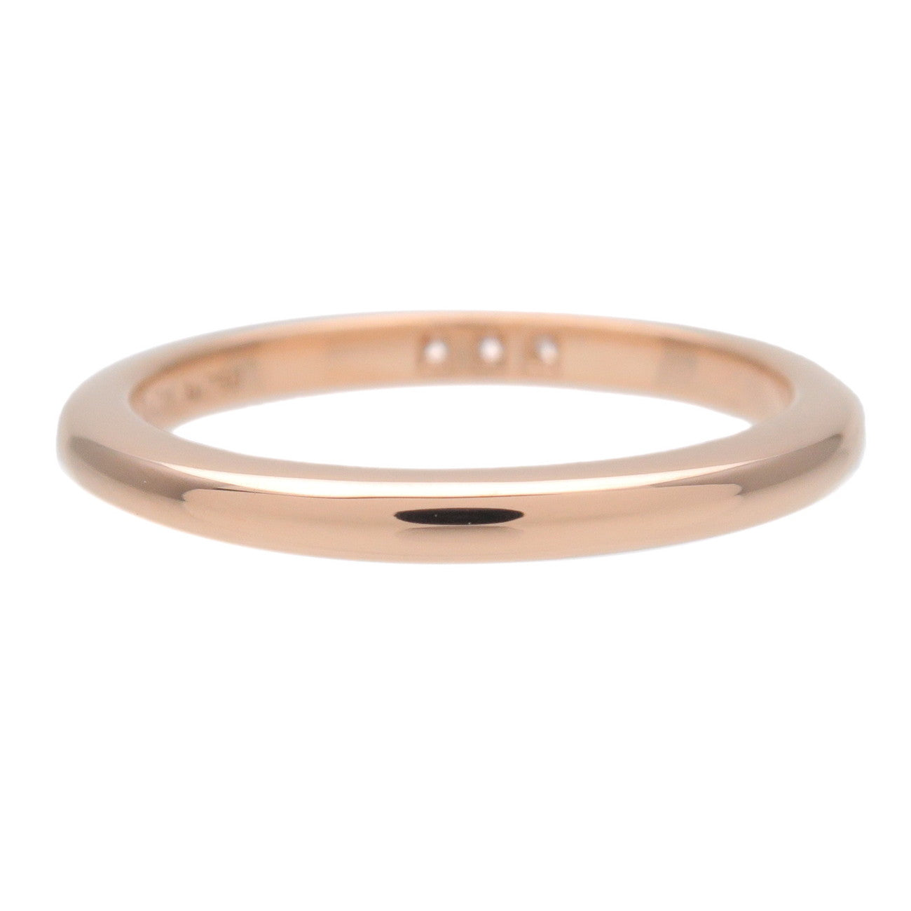 Tiffany & CoClassic Band 3P Diamond Ring 18K 750PG Rose Gold US4.5