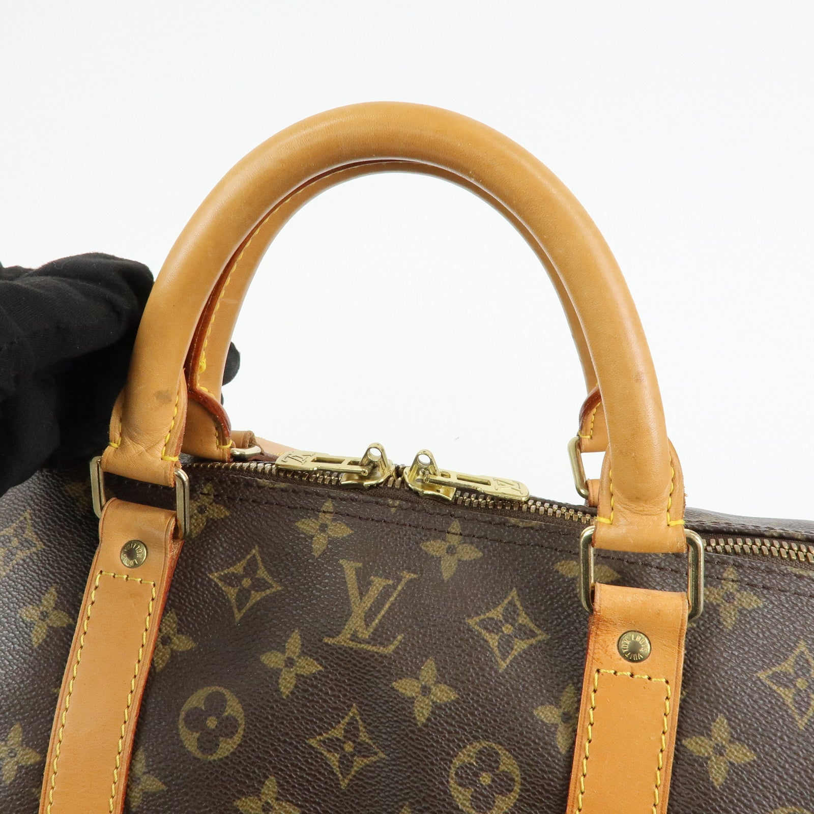 Louis Vuitton Monogram Keep All Bandouliere 60 Boston Bag M41412
