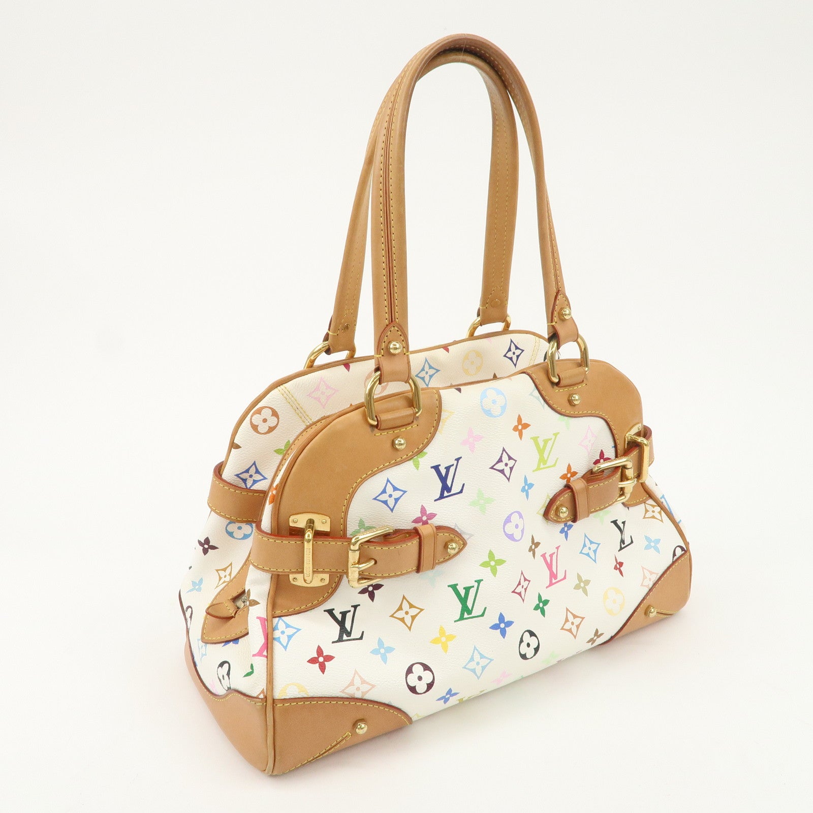 Louis Vuitton Monogram Multicolor Claudia Hand Bag Blanc M40193