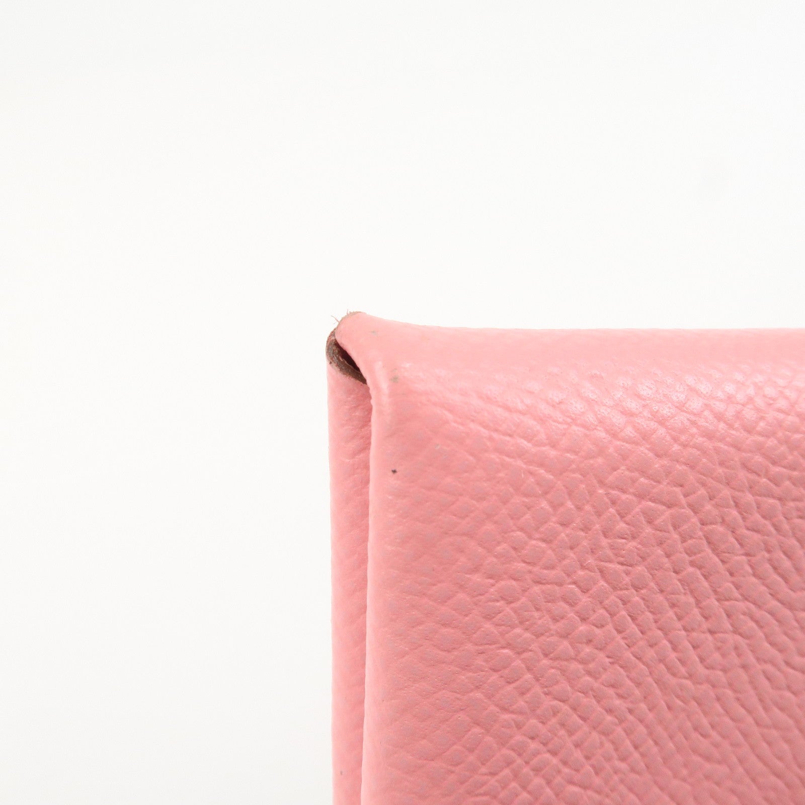HERMES Veau Epsom Leather B Stamped CALVI Card Case Card Holder