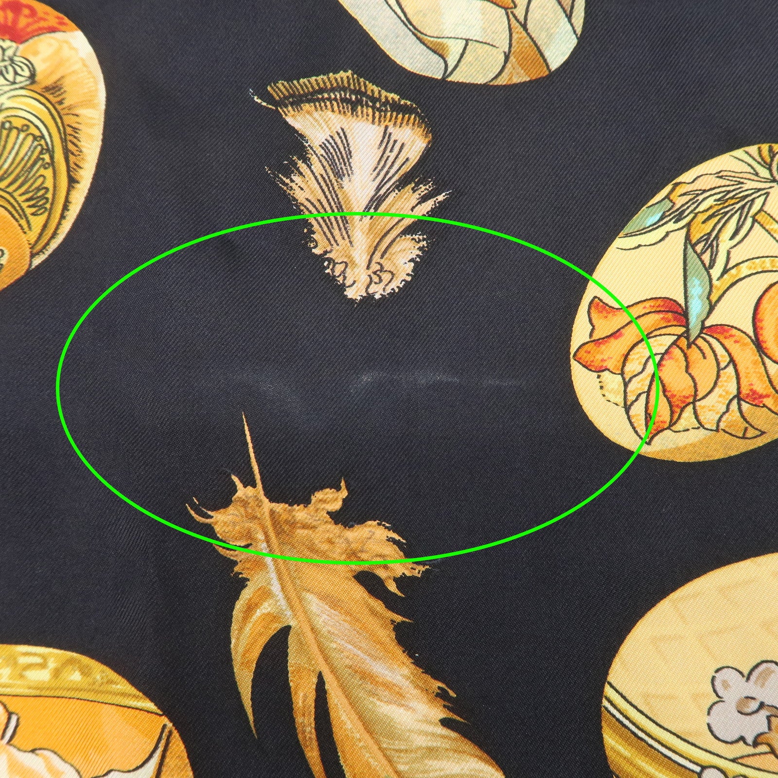 HERMES Carre 90 Silk 100% COUVEE D'HERMES Scarf Black Brown