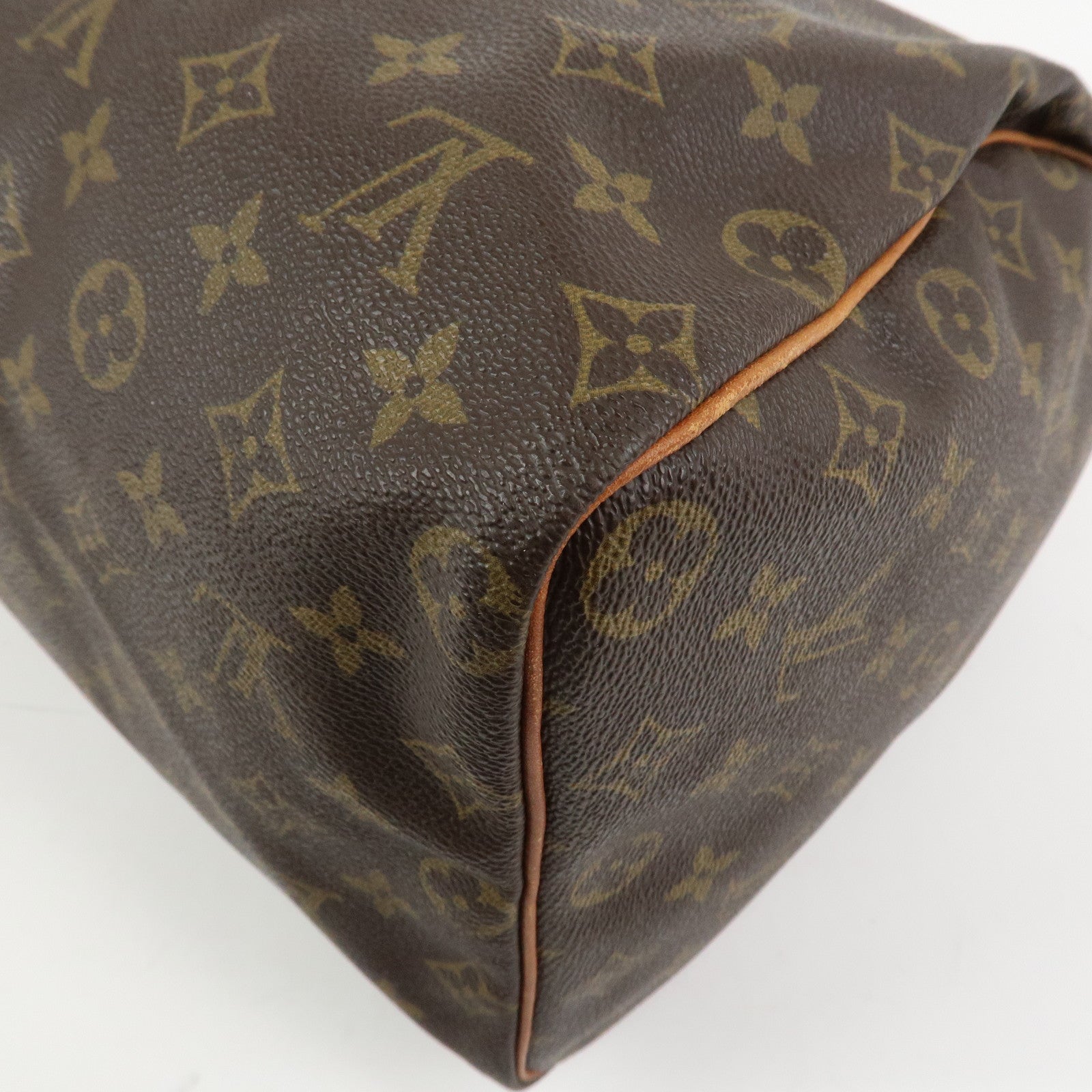 Louis Vuitton Monogram Speedy 40 Hand Bag Boston Bag Brown M41522