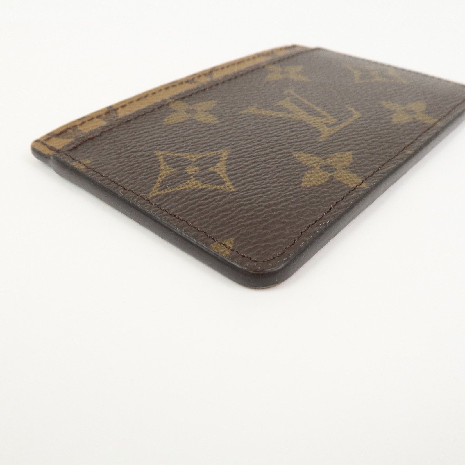 Louis Vuitton Monogram Reverse Porte Cartes Simple Card Case M69161