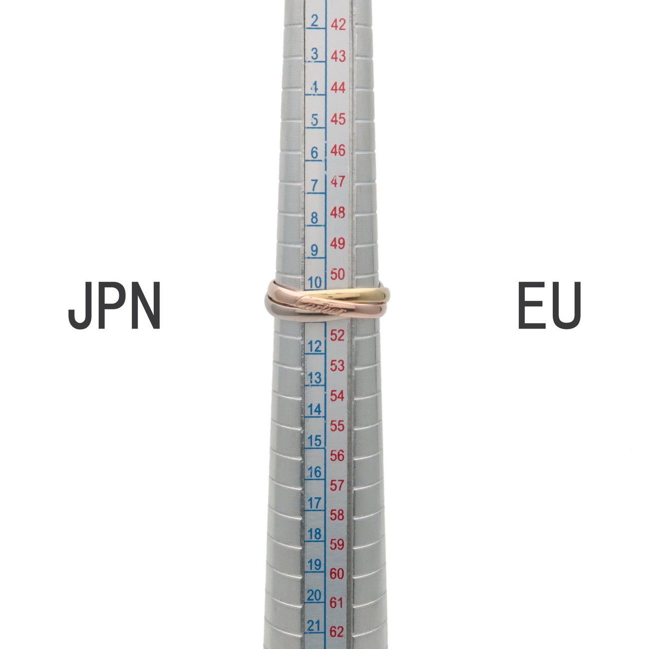 Cartier Trinity Ring SM #50 K18 750YG/WG/PG Gold US5.5 EU50 HK12