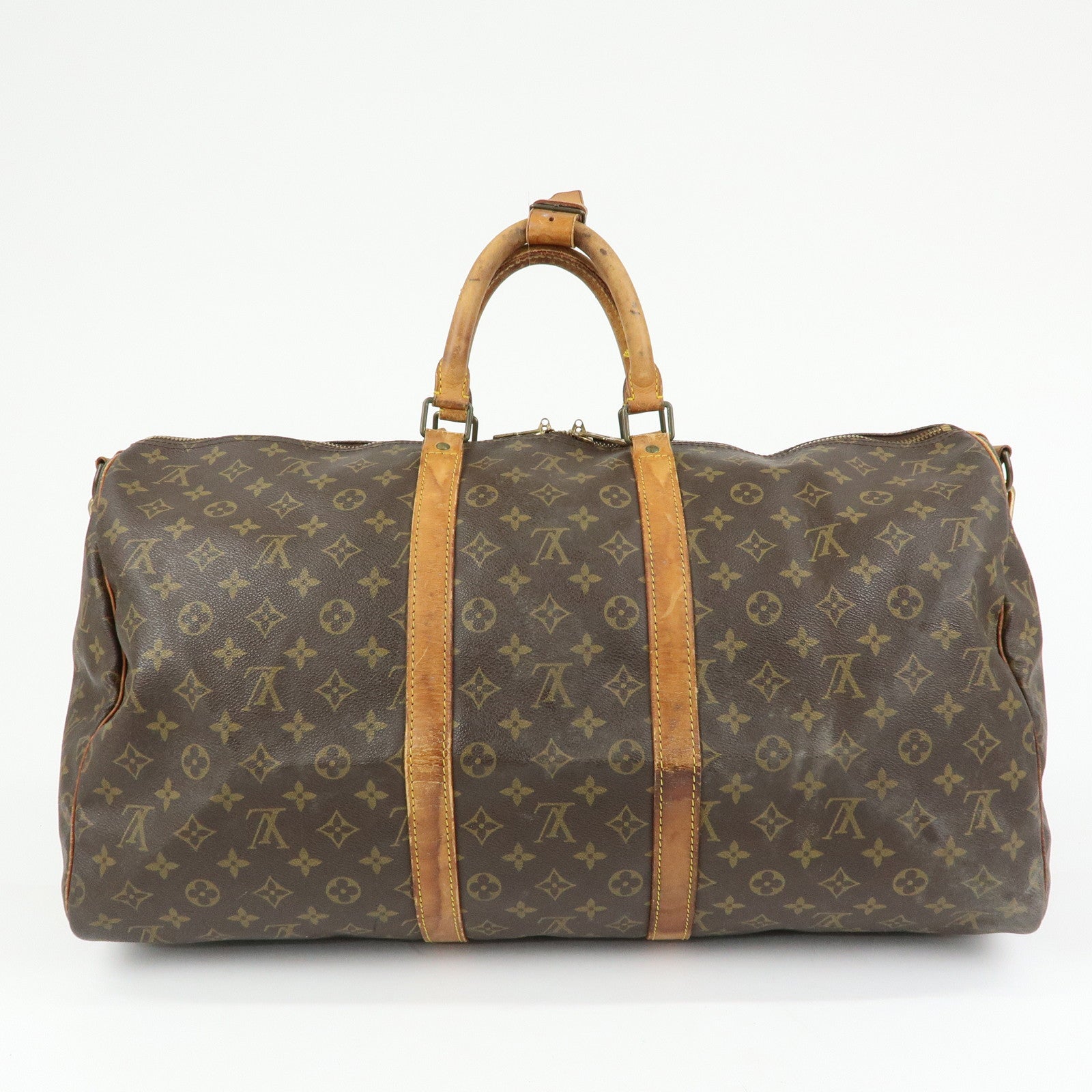 Louis Vuitton Monogram Keep All Bandouliere 55 Boston Bag M41414