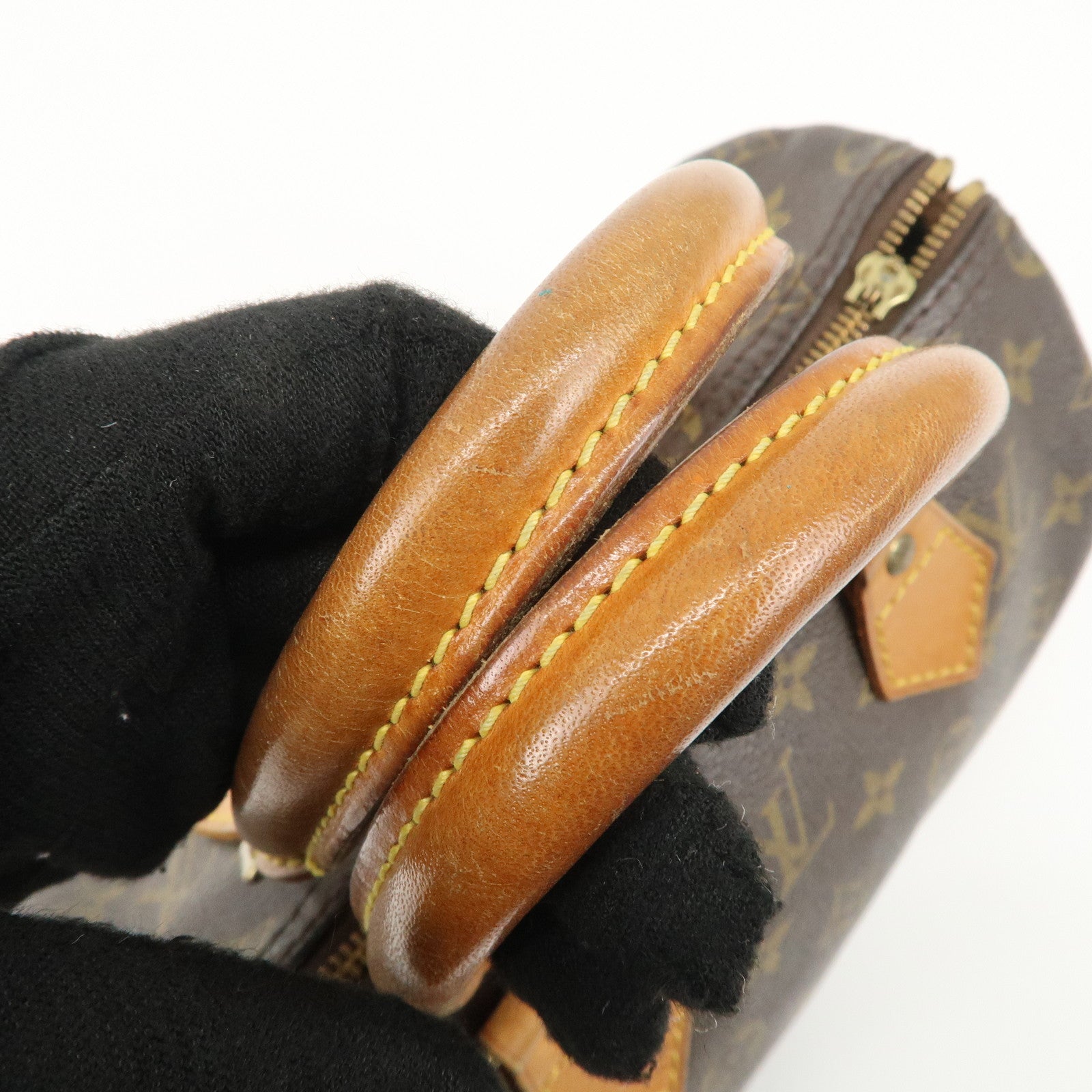 Louis Vuitton Monogram Speedy 25 Hand Bag Boston Bag Brown M41528 Used