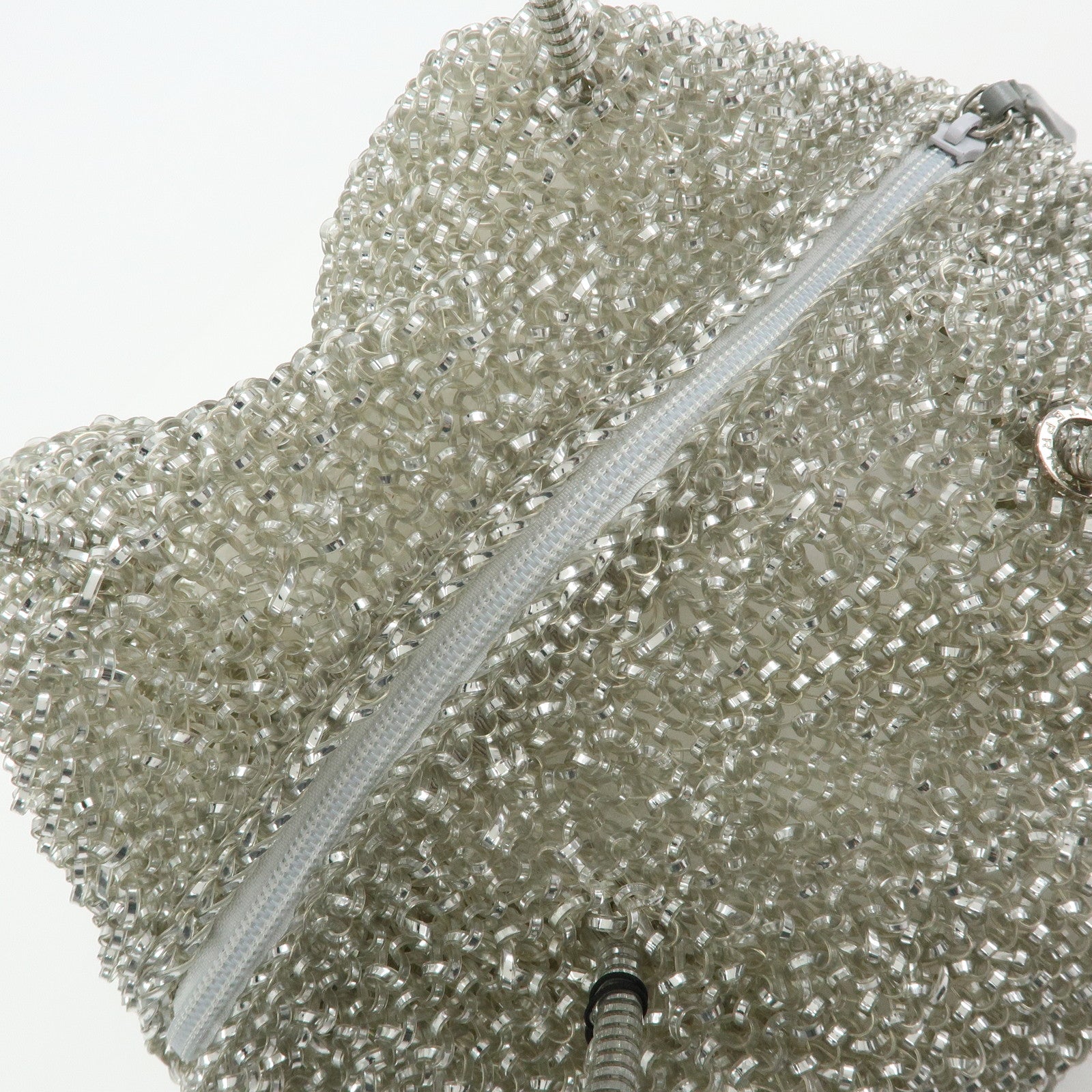 ANTEPRIMA PVC Wire Bag Hand Bag Shoulder Bag Mini Bag Charm Silver