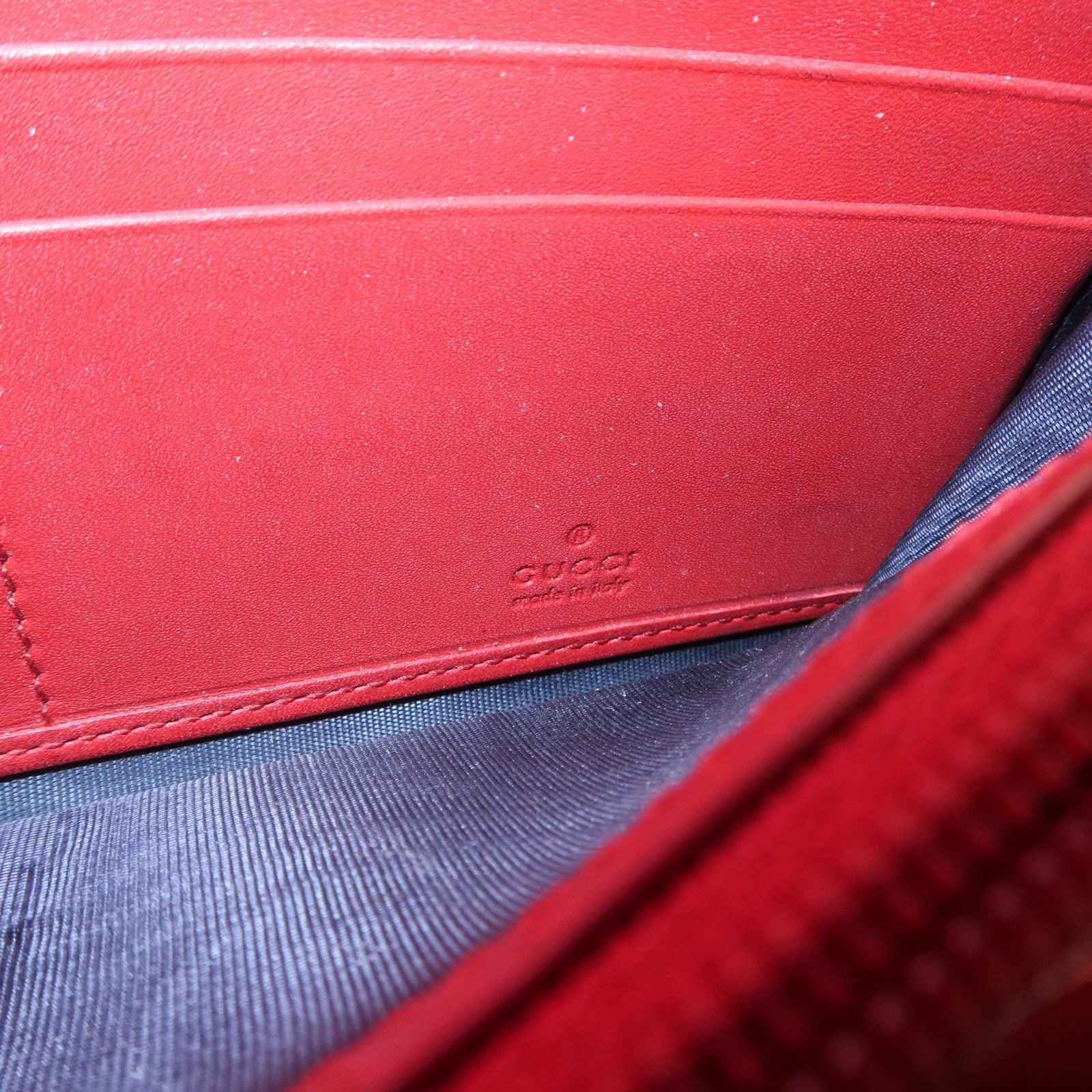 GUCCI GG Blooms GG Supreme Continental Wallet Beige Blue 404070