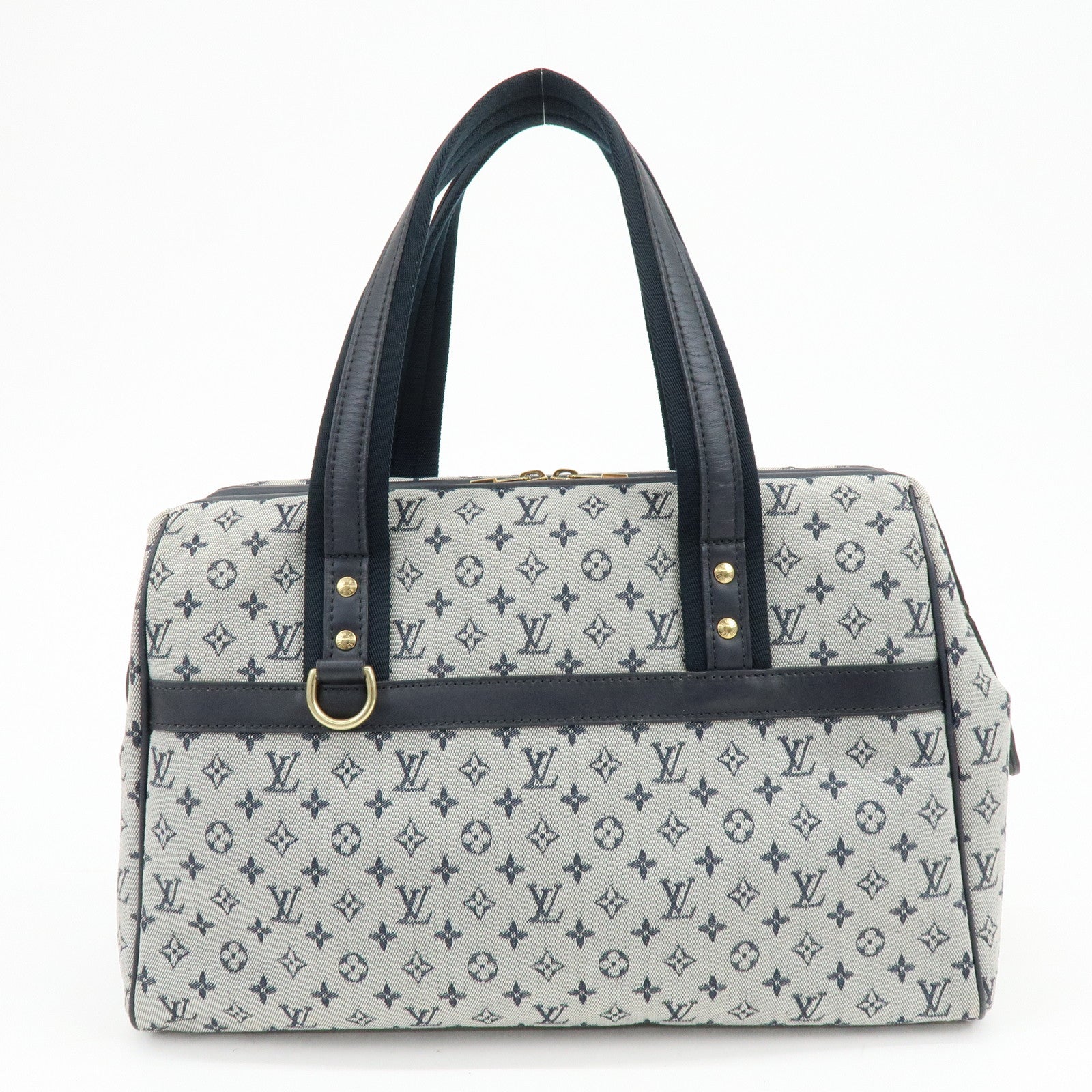 Louis Vuitton Monogram Mini Josephine GM Hand Bag Blue M92211