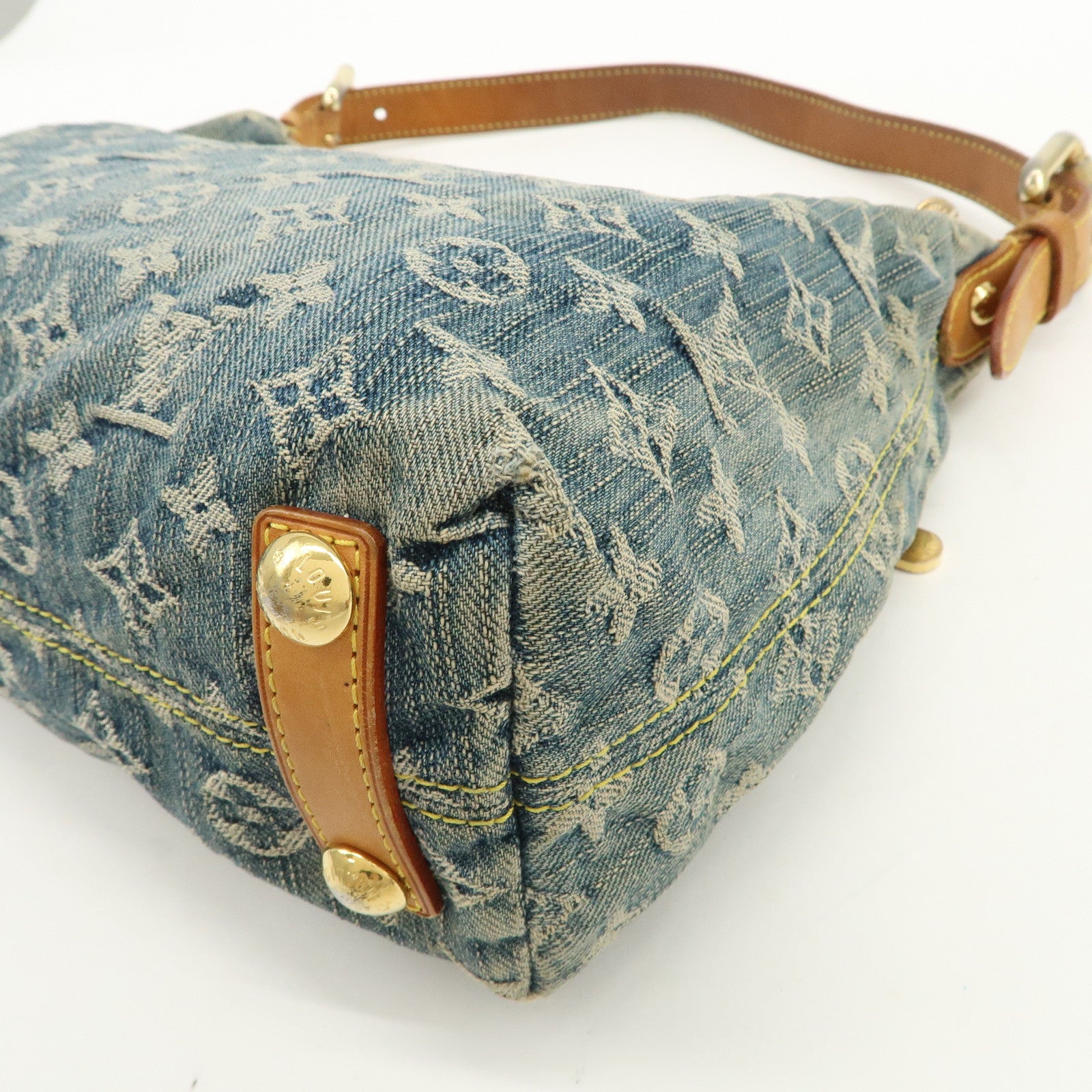 Louis Vuitton Monogram Denim Baggy PM 2Way Bag Shoulder Bag M95049