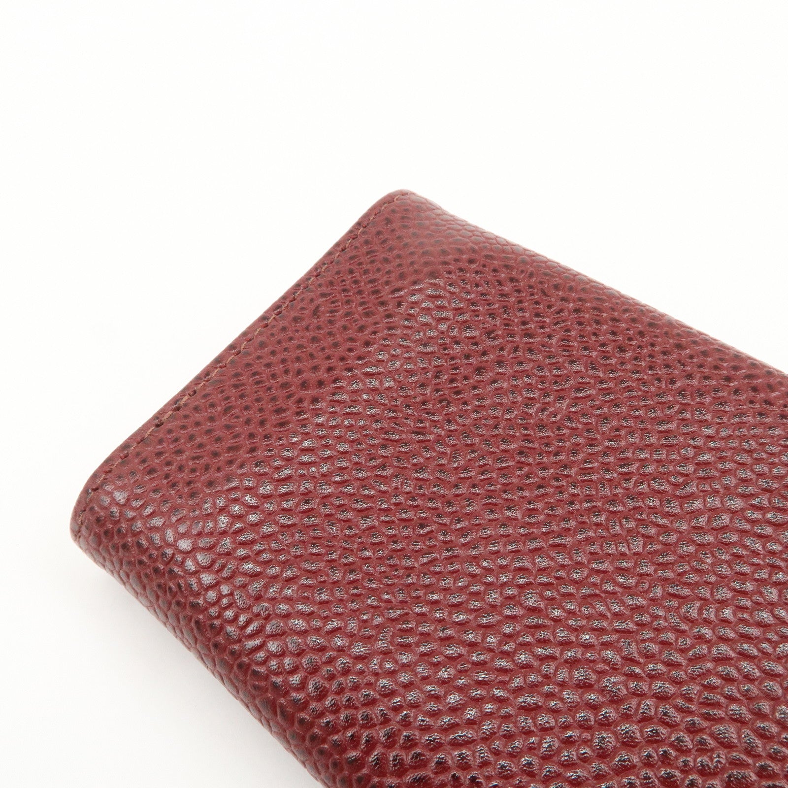 CHANEL COCO Mark Caviarskin 6 Rings Key Case Key Holder A13502