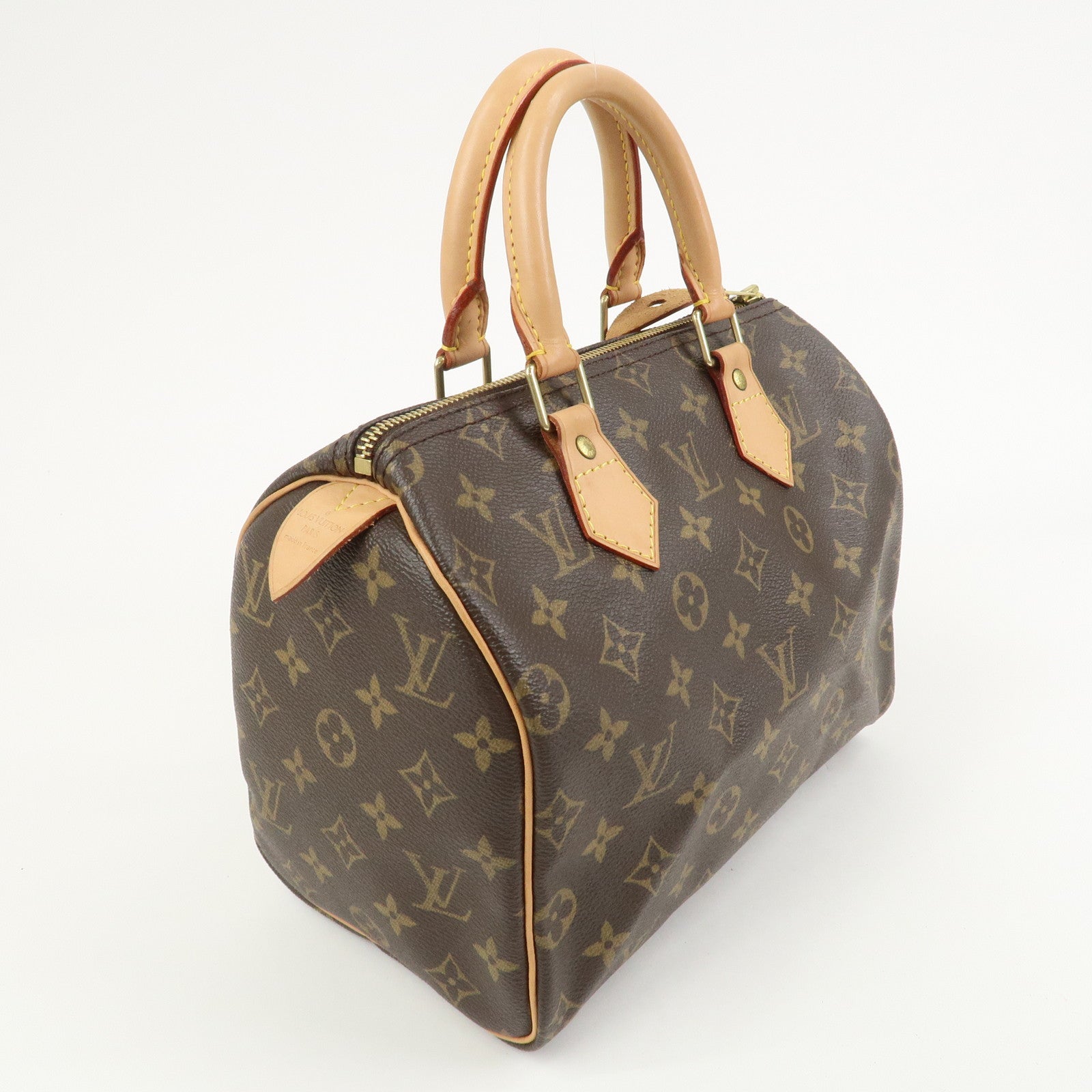 Louis Vuitton Monogram Speedy 25 Boston Bag Hand Bag Brown M41528