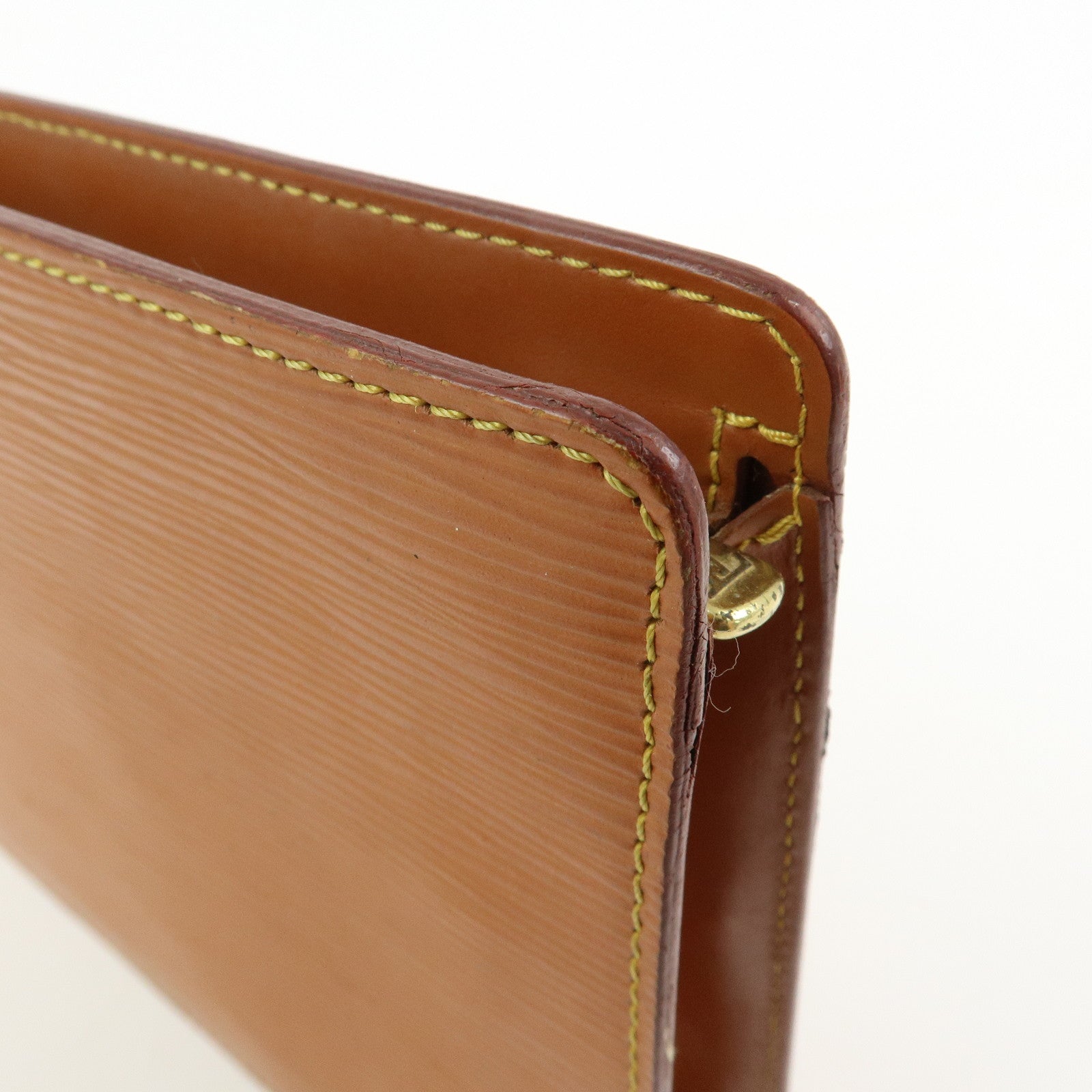 Louis Vuitton Epi Pochette Homme Clutch Bag Zipang Gold M52528