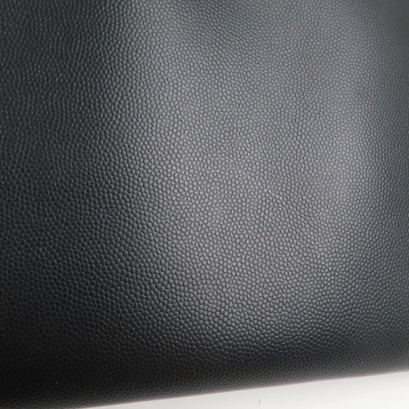 SAINT LAURENT PARIS Logo Leather Clutch Bag Black
